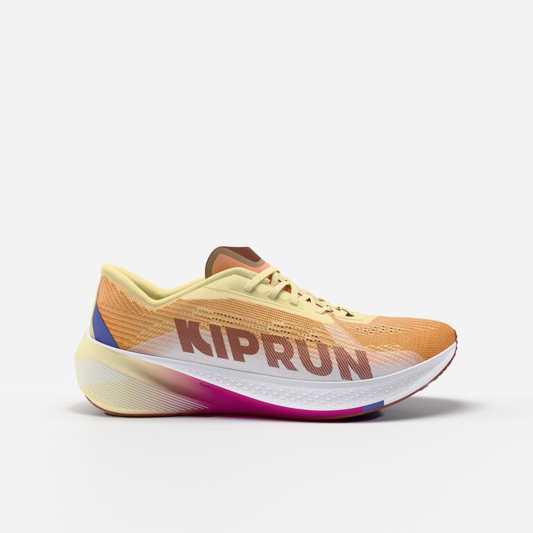 Men's versatile road running shoes, KIPRUN KIPCORE PREMIUM, Orange