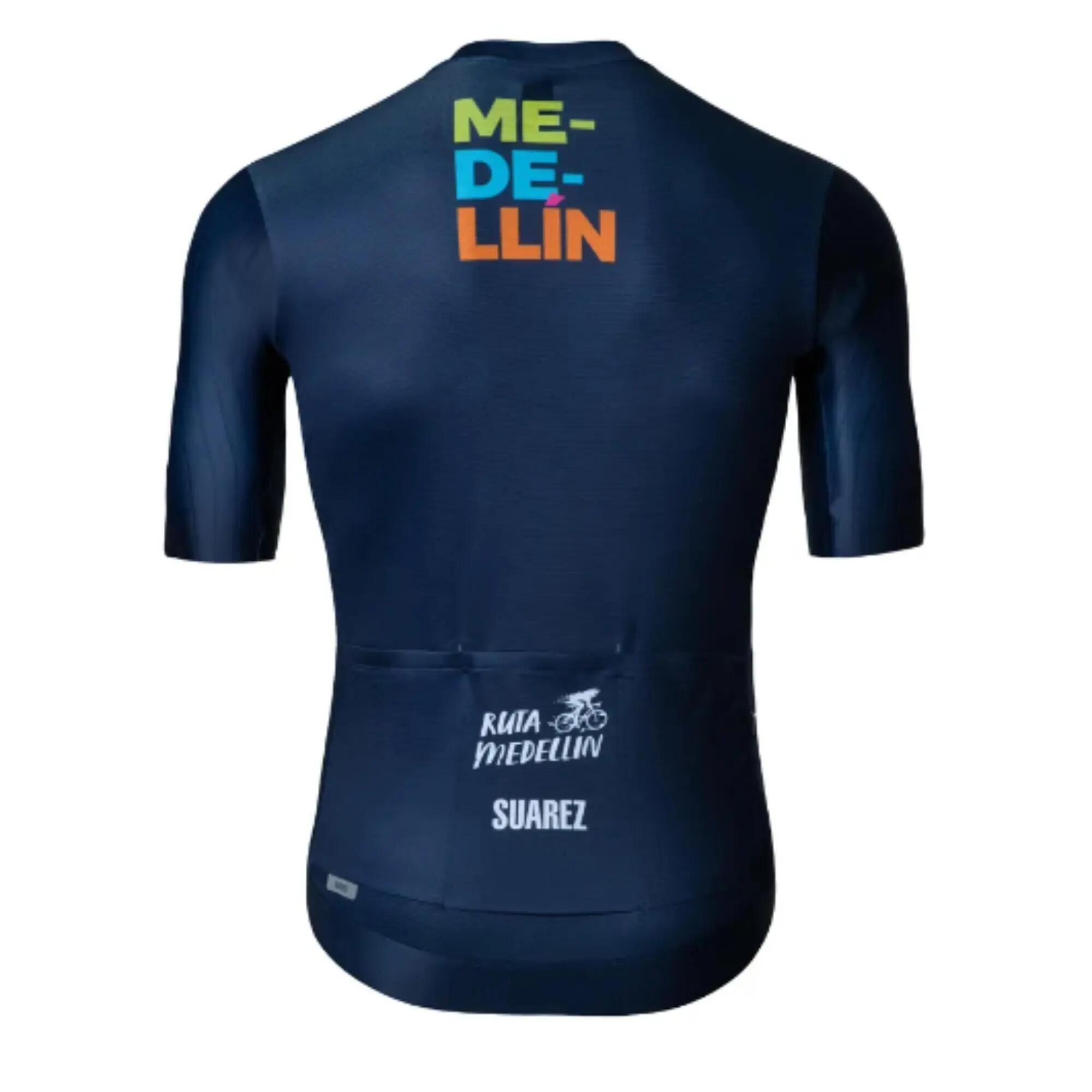Jersey de Ciclismo para Hombre Suárez Medellín Collection Azul 2/2