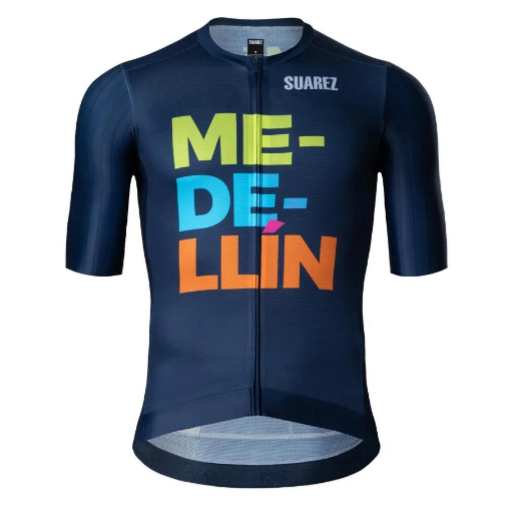 Jersey de Ciclismo para Hombre Suárez Medellín Collection Azul