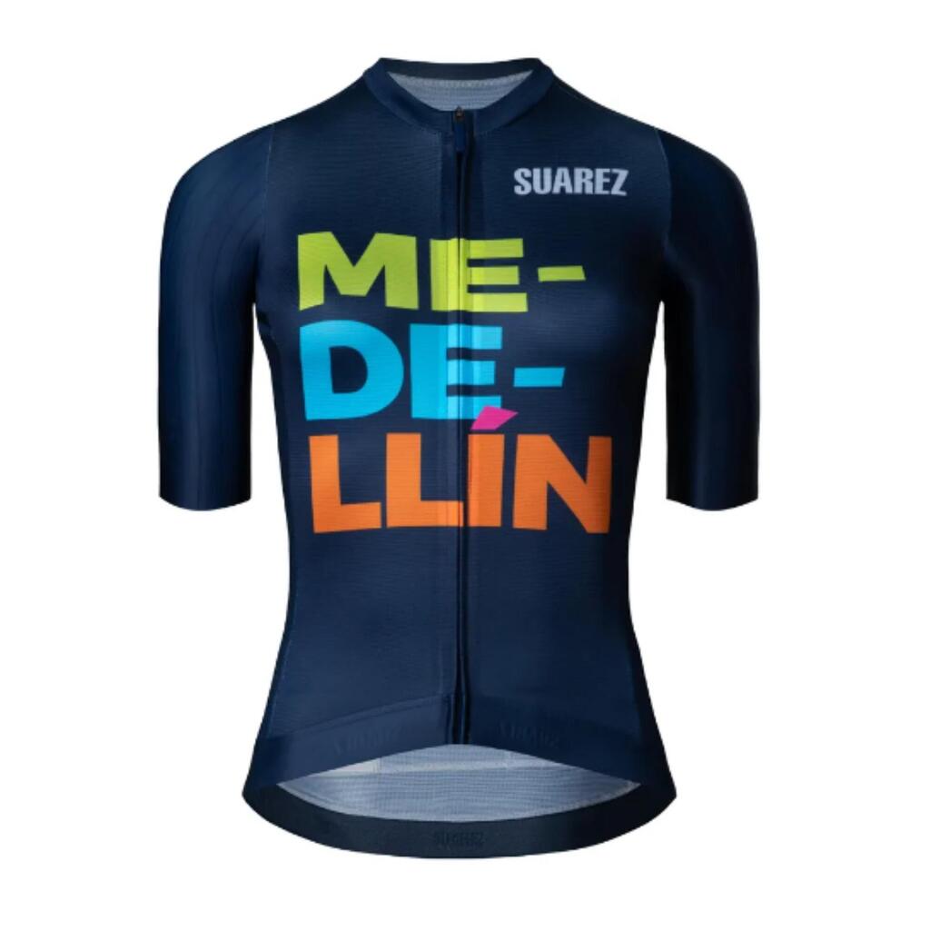 Jersey de Ciclismo para Mujer Suárez Medellín Collection Azul