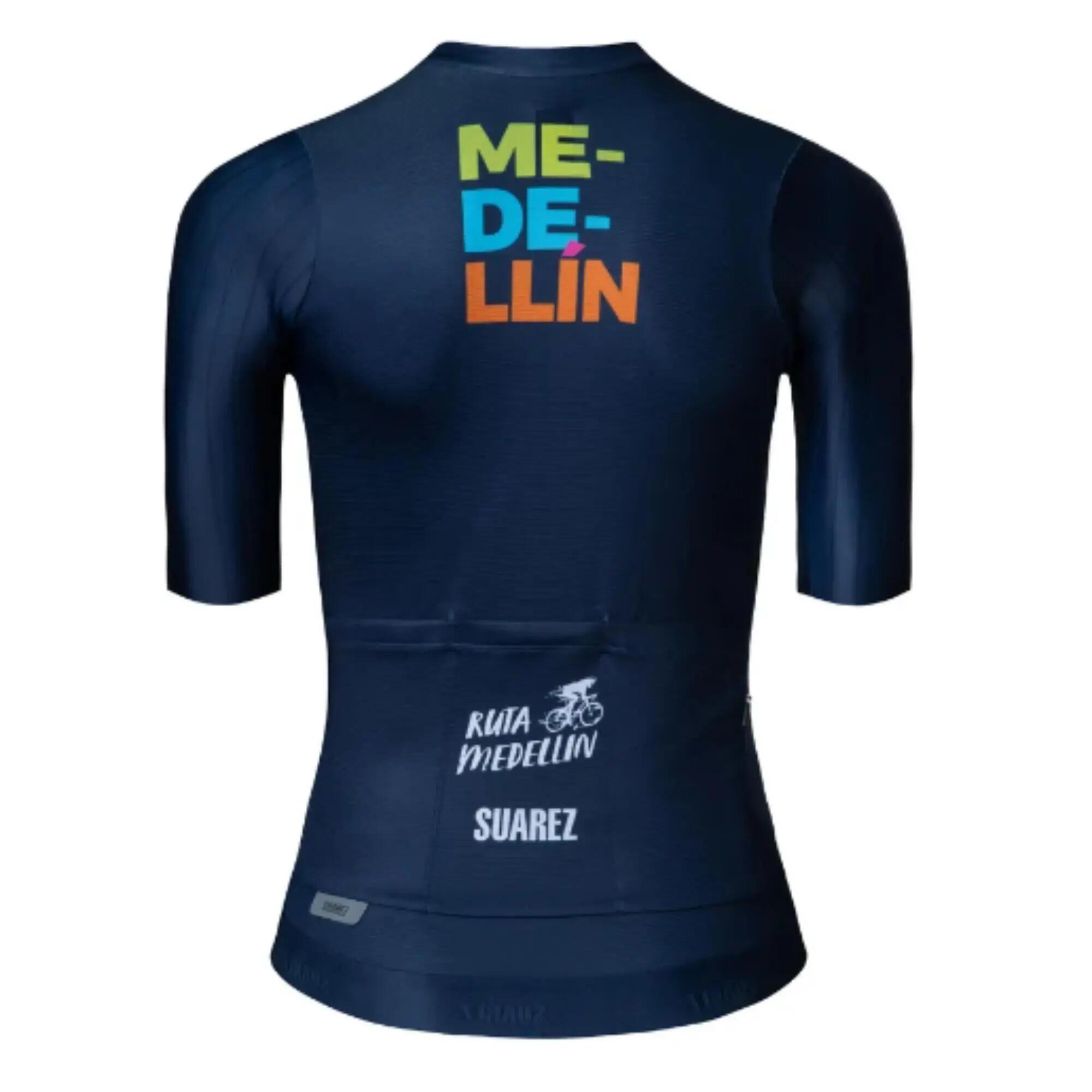 Jersey de Ciclismo para Mujer Suárez Medellín Collection Azul 2/2