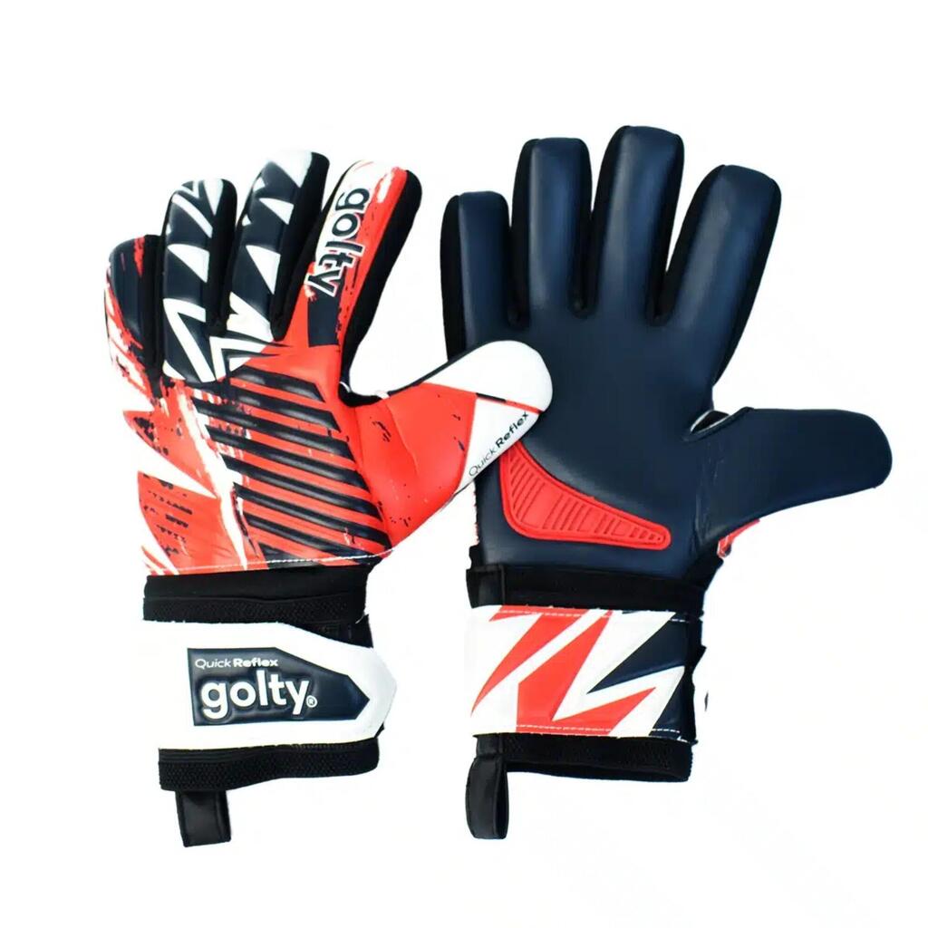 Guantes de fútbol de competencia Golty Quick Reflex - Blanco Rojo