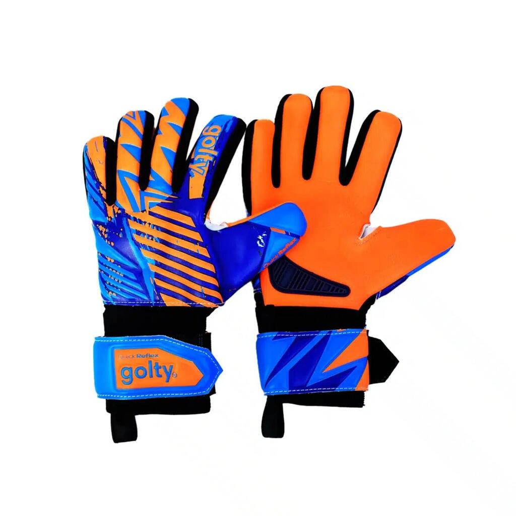 Guantes de fútbol de competencia Golty Quick Reflex - Naranja Azul