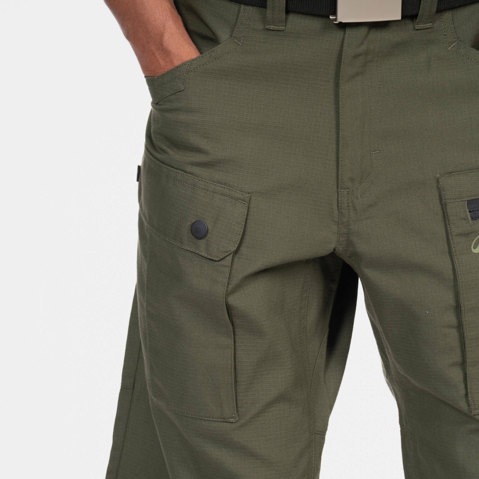 Men’s hemp cargo Bermuda shorts 500 grey -  4