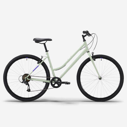 Vélo tout chemin cadre bas, EXPL 50 gris