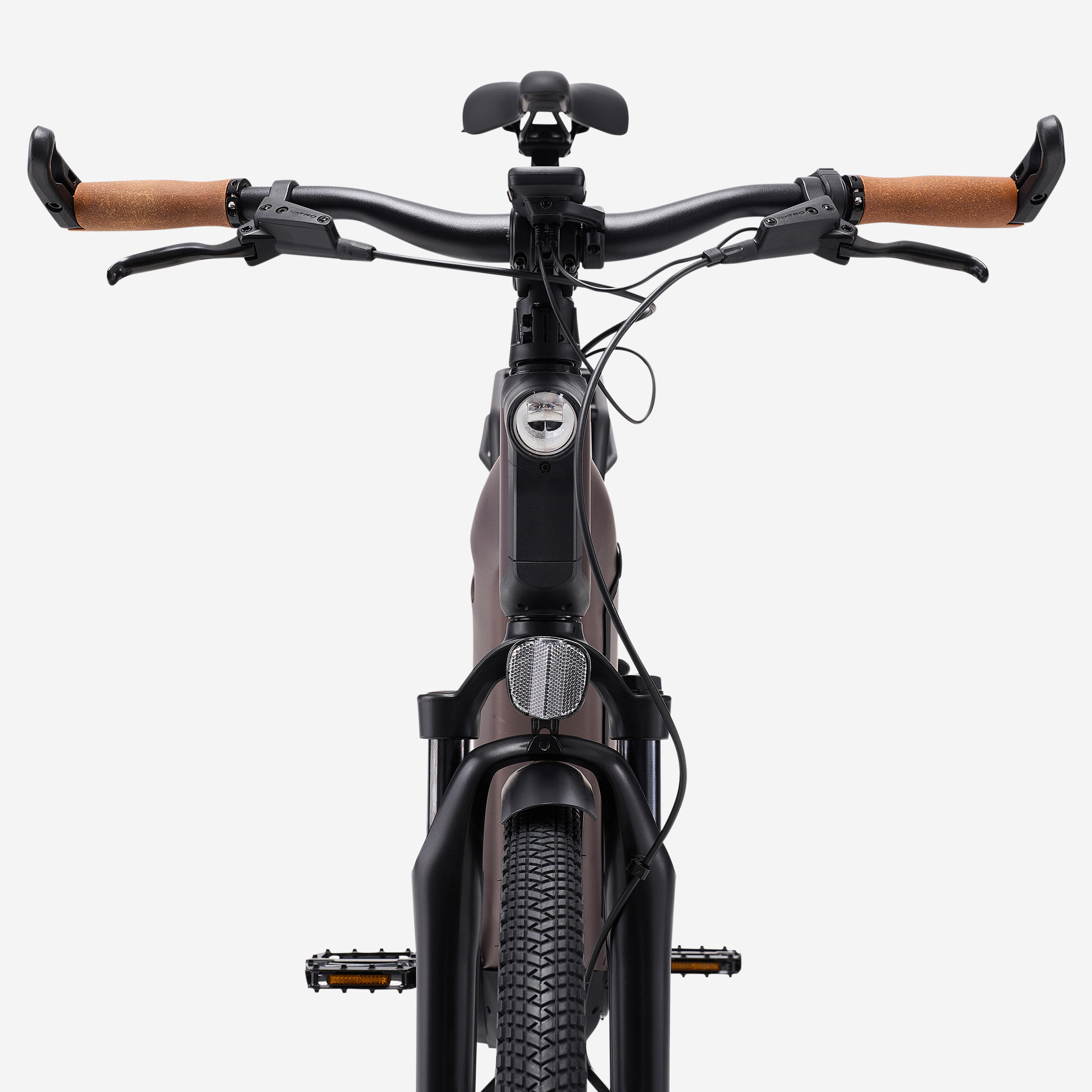 ROCKRIDER Trekingový elektrobicykel E-ACTV 900 LF hnedý L · záber 7