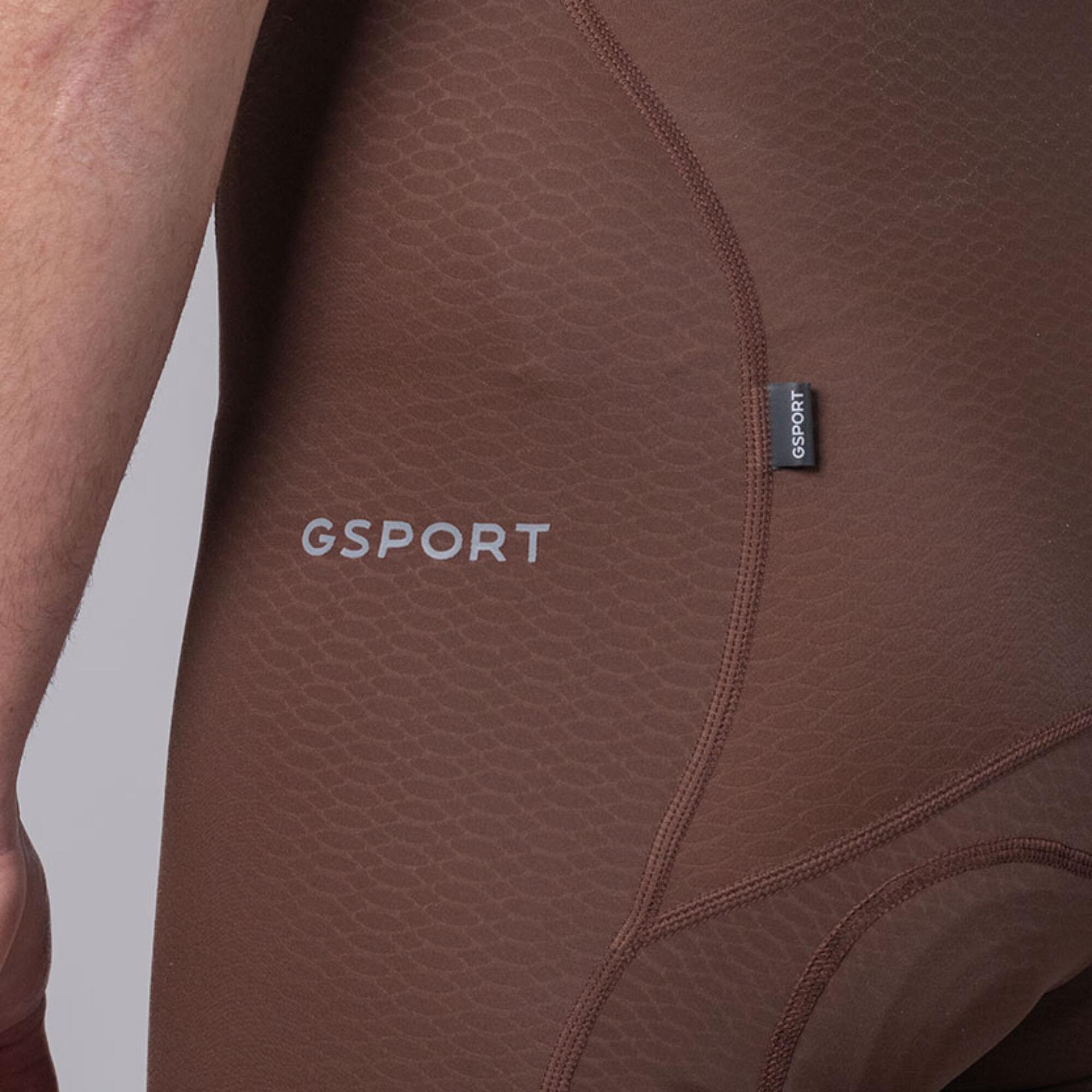 Culotte ciclismo corto con tirantes Gsport Aero Pecan 6/7