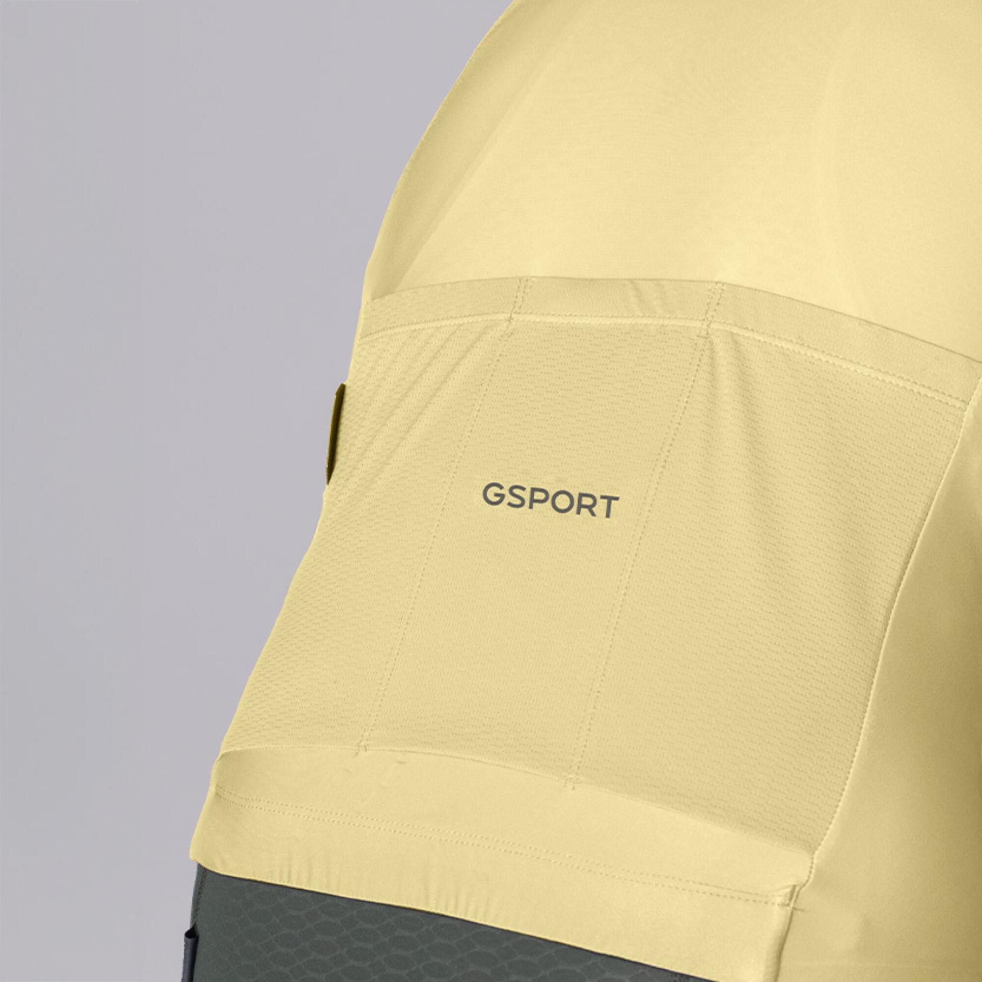 Maillot ciclismo manga corta hombre Gsport Aero Chamomille 6/7