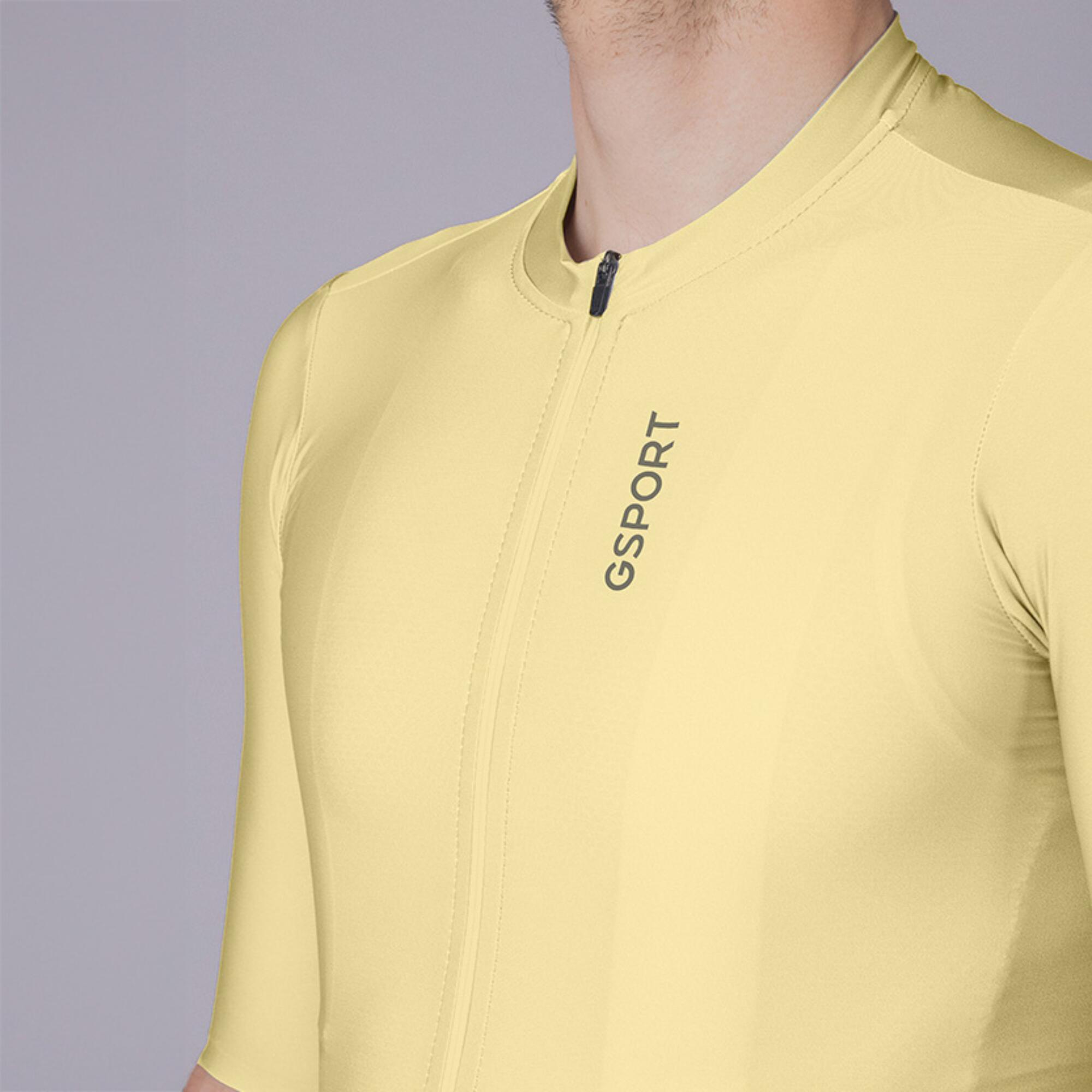 Maillot ciclismo manga corta hombre Gsport Aero Chamomille 4/7