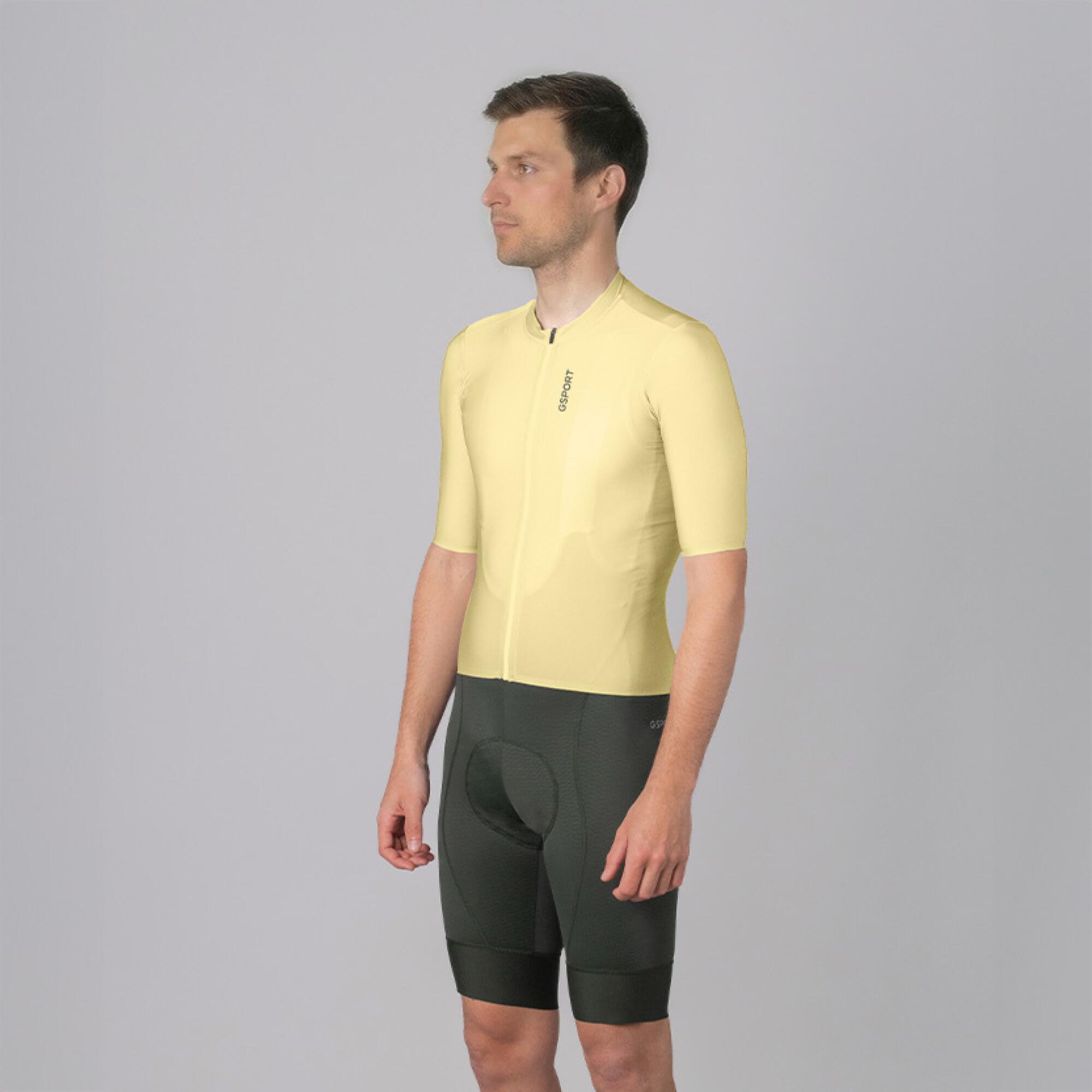 Maillot ciclismo manga corta hombre Gsport Aero Chamomille 3/7