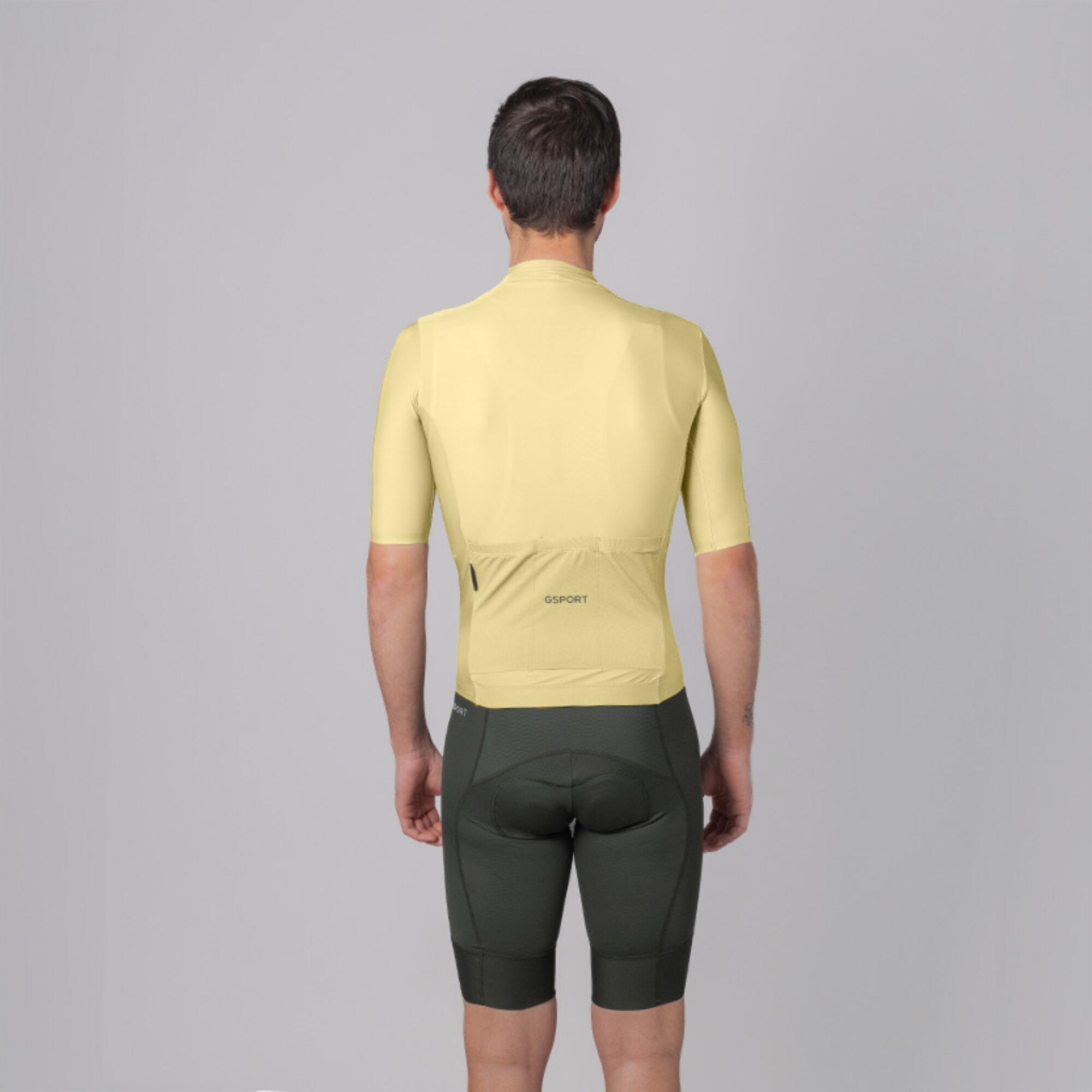 Maillot ciclismo manga corta hombre Gsport Aero Chamomille 2/7