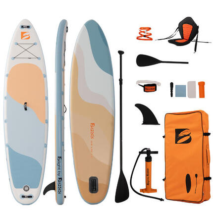 Zgrzewana deska SUP Light by Bass 358cm – zestaw z siedziskiem
