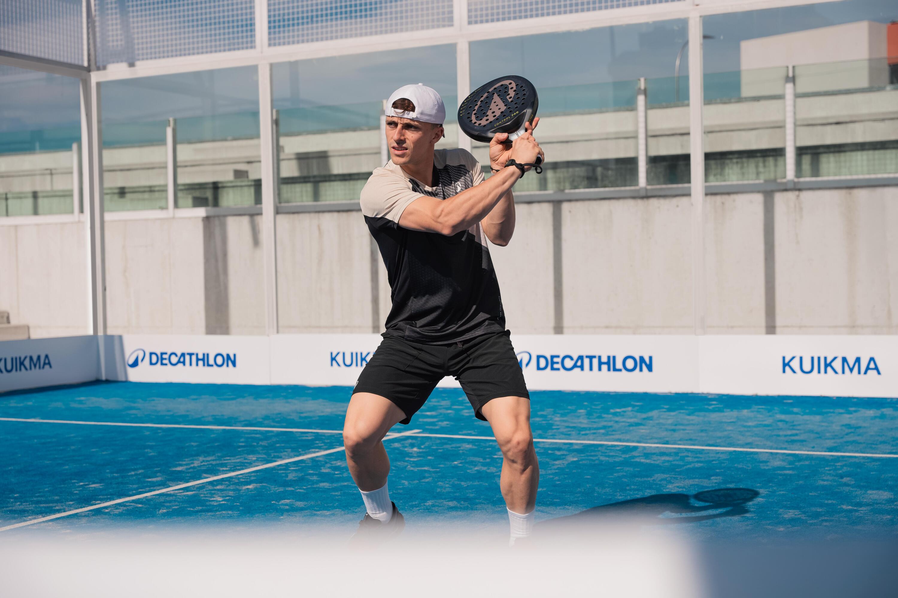 Short de padel respirant homme, Dry 6/8