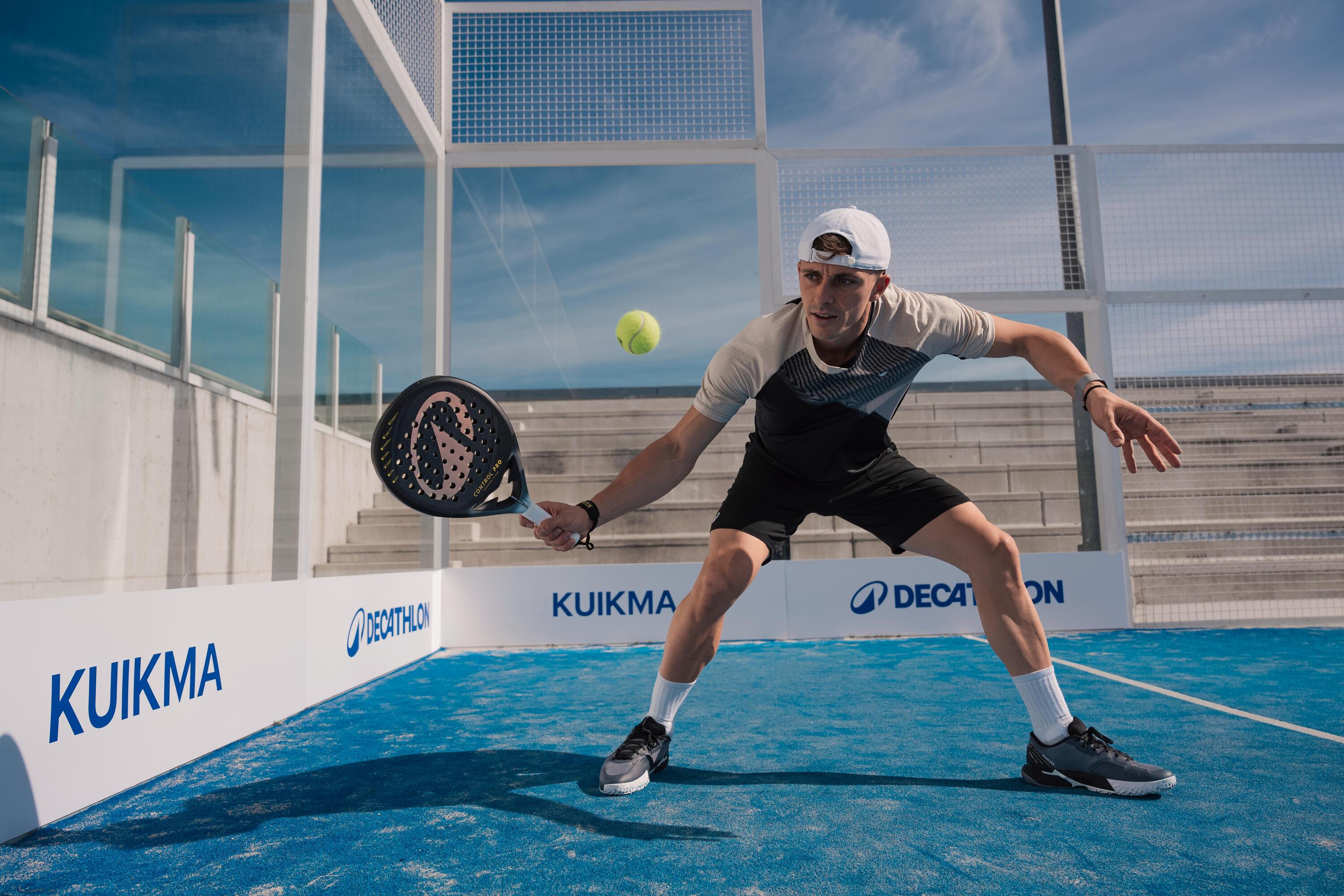 Short de padel respirant homme, Dry 7/8