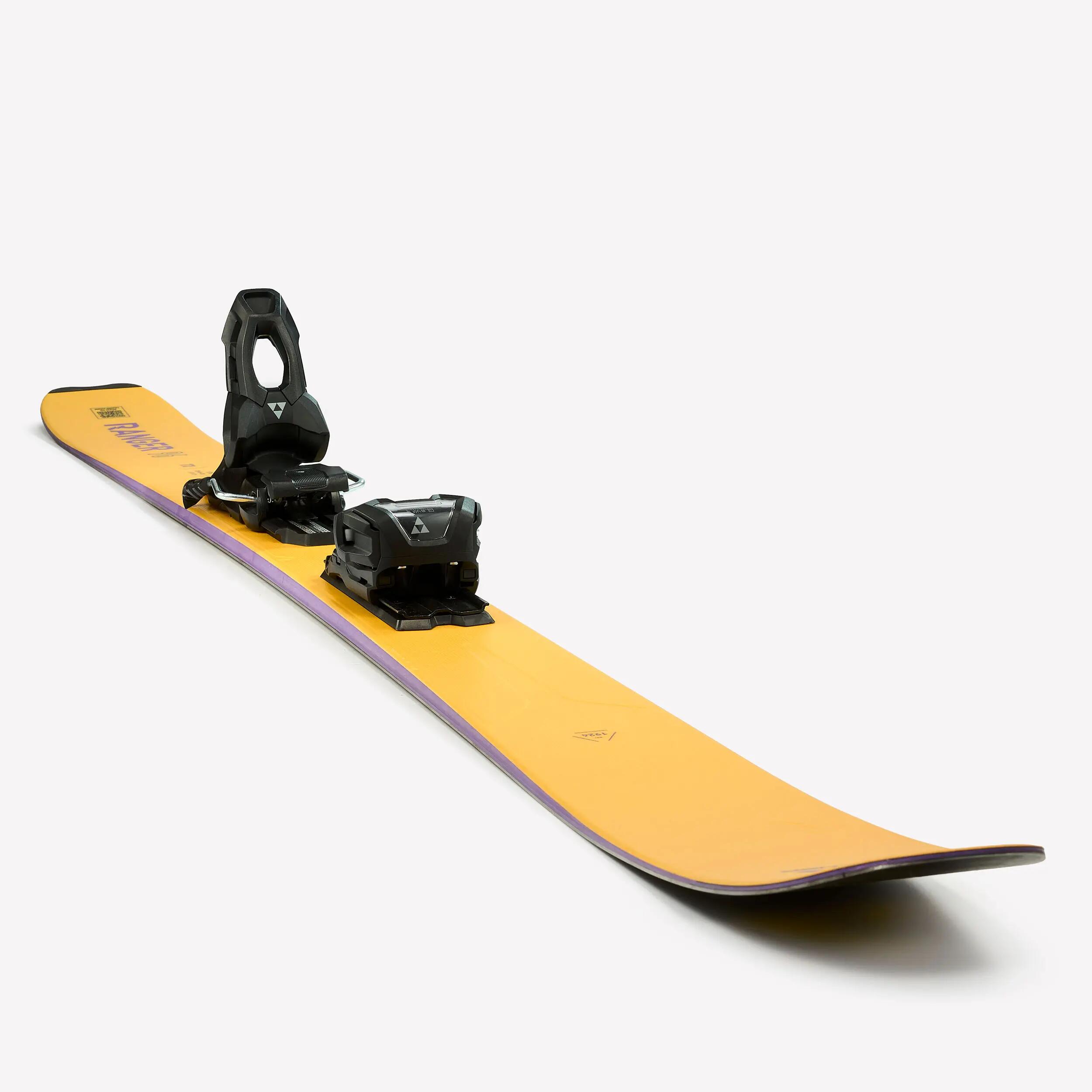 Esquí freeride amb fixacions home Fischer Ranger 96 groc i violeta 5/9