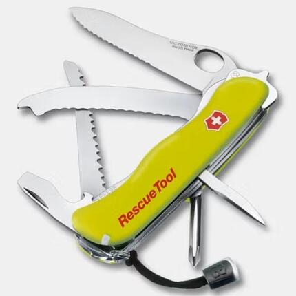 Couteau Suisse Rescue Tool 111mm jaune luminescent
