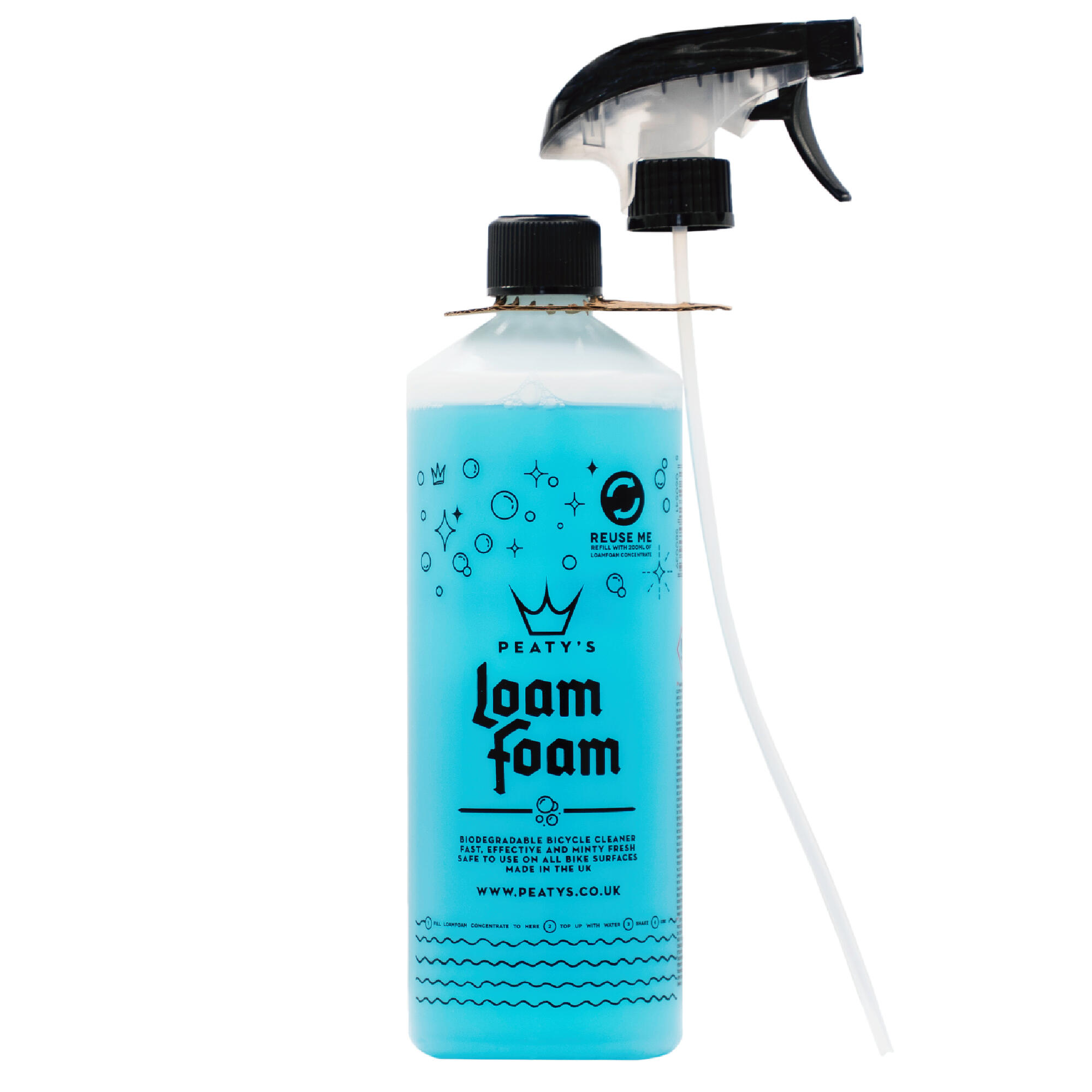 Pěnový čistič na kolo Peaty's LoamFoam 1 l 3/8
