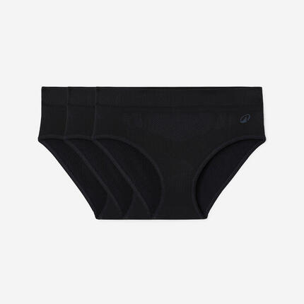 Lot de 3 culottes sans couture Femme, noir