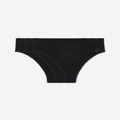 Sportslips voor dames set van 3 zwart