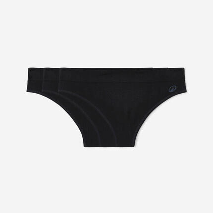 Lot de 3 culottes de sport sans couture femme, noir