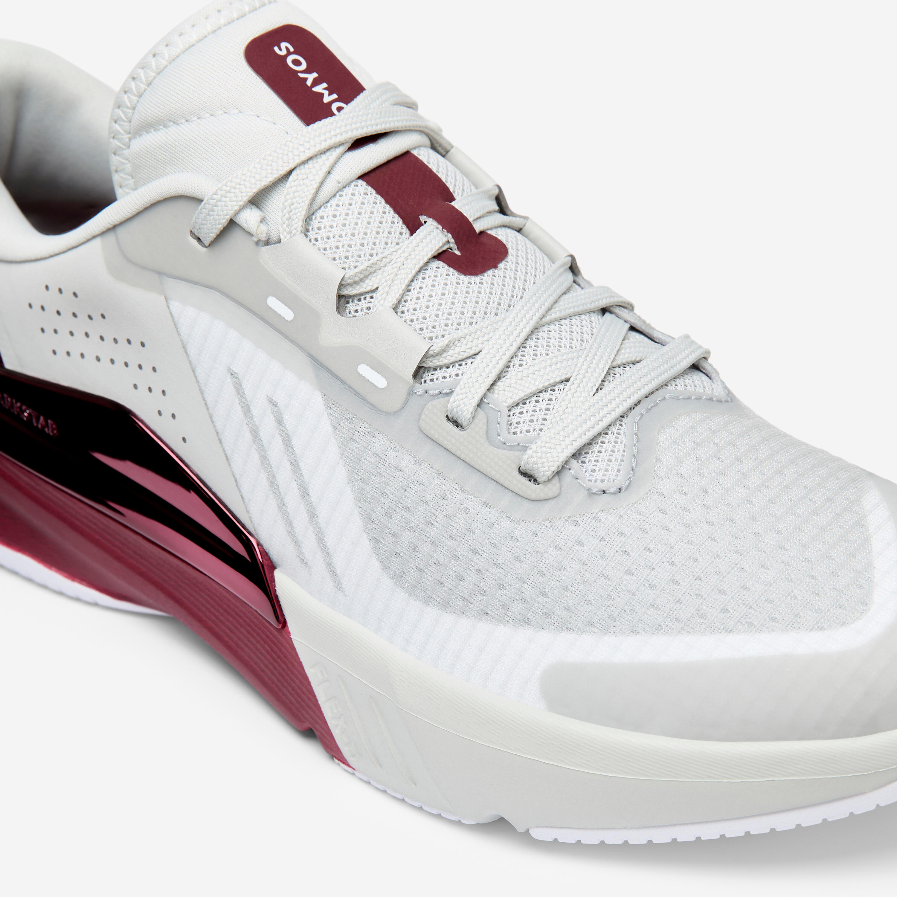 Chaussures de fitness et training maintien et stabilité femme, Energy+ bordeaux 3/5