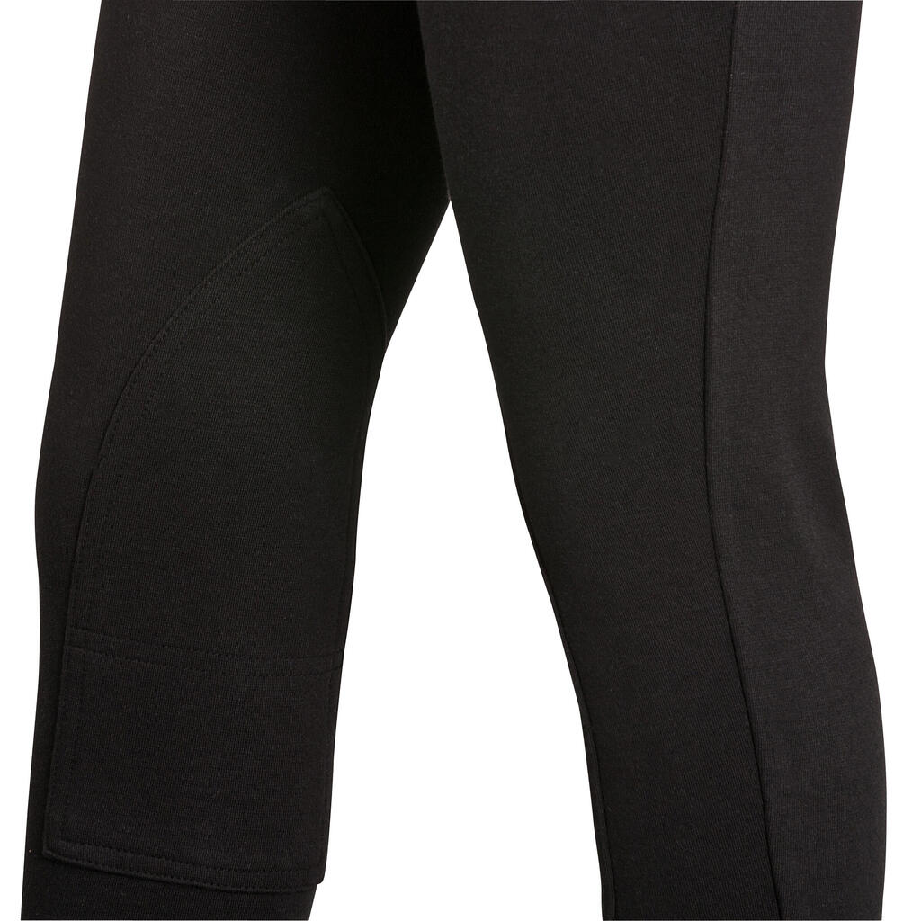 Kids' Horse Riding Jodhpurs 100 - Black