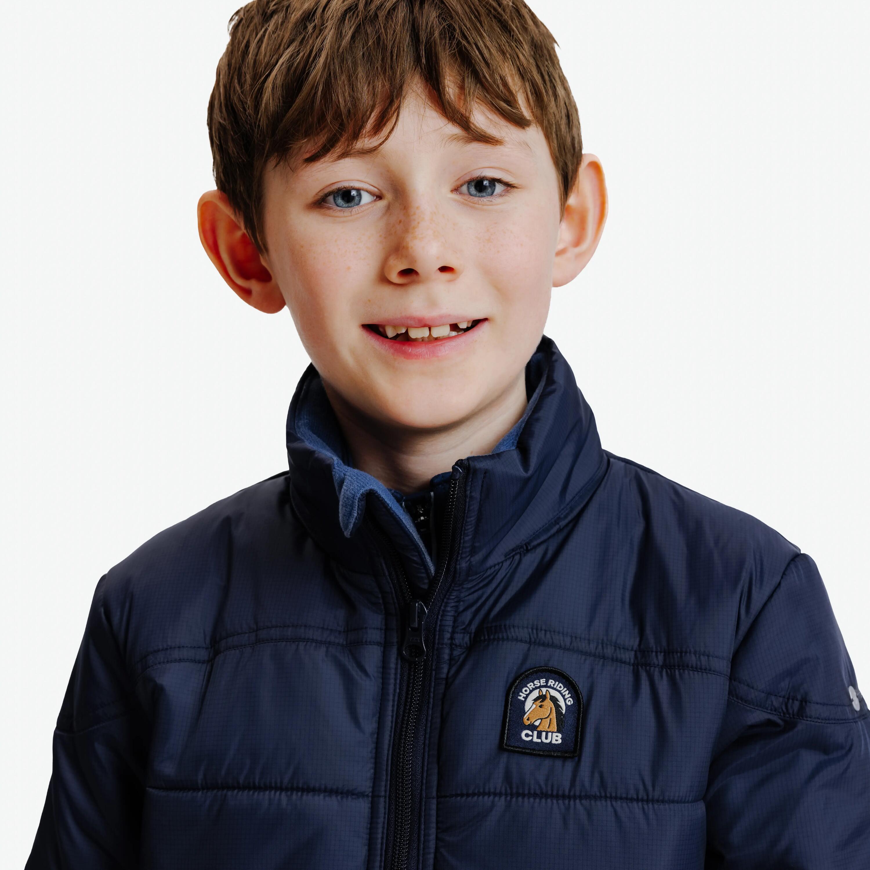 Kids’ Warm Horse Riding Jacket, 500 3/8