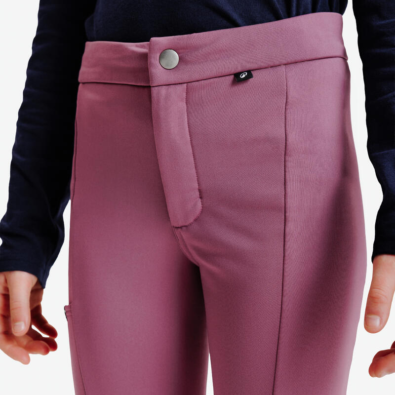 Pantalon călduros echitație Mov Copii