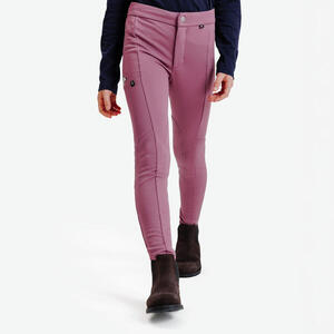 Pantalón Equitación Niños Violeta Cálido
