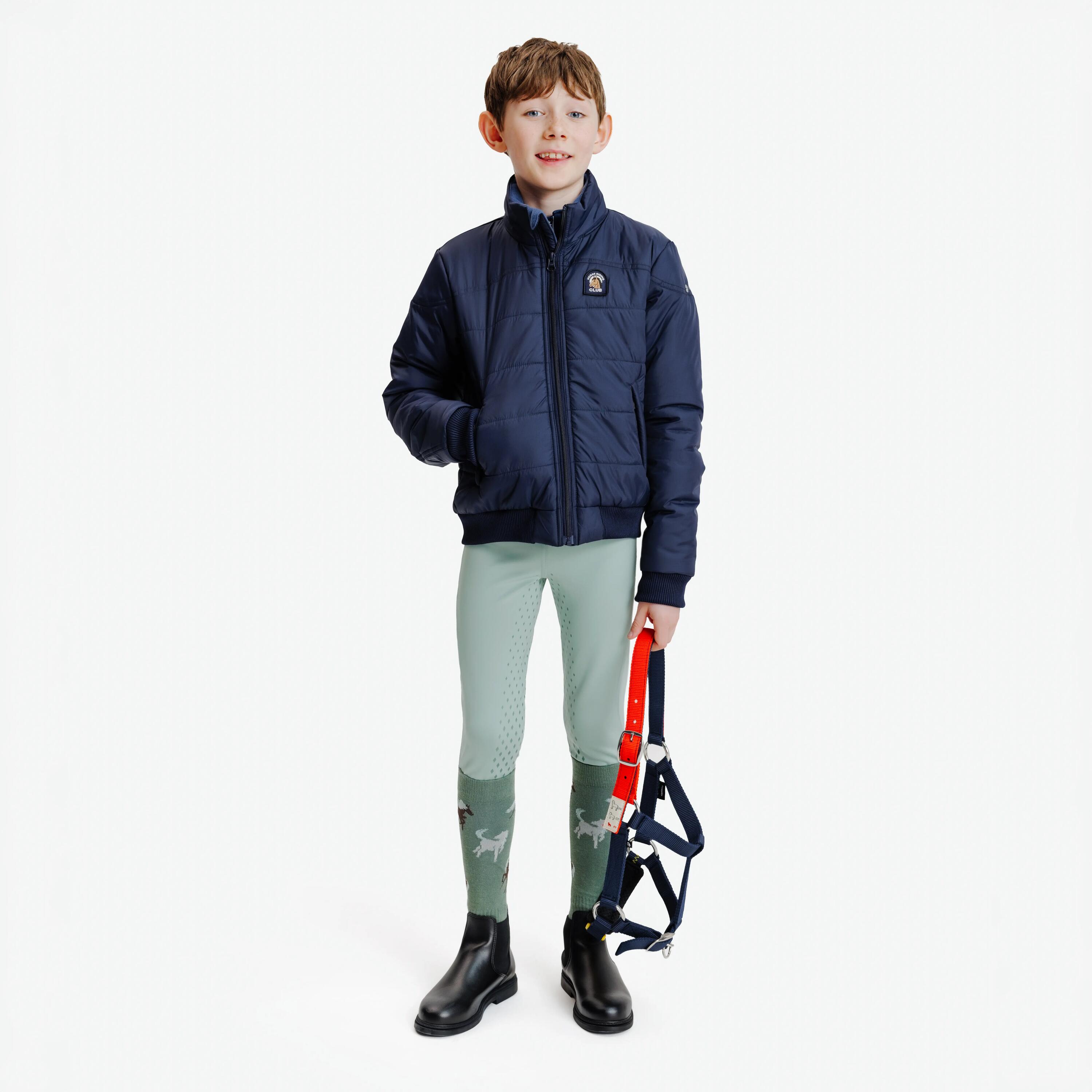 Kids’ Warm Horse Riding Jacket, 500 2/8