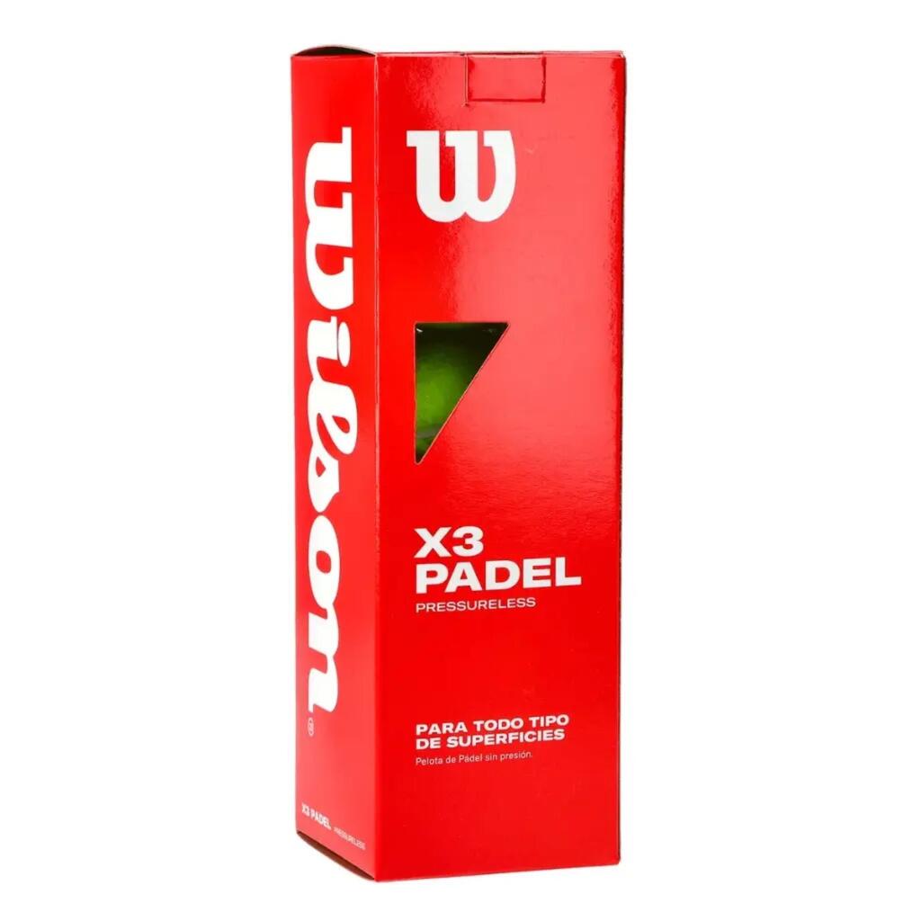 Pelotas de pádel sin presión Wilson Dura-Weave - Amarillo