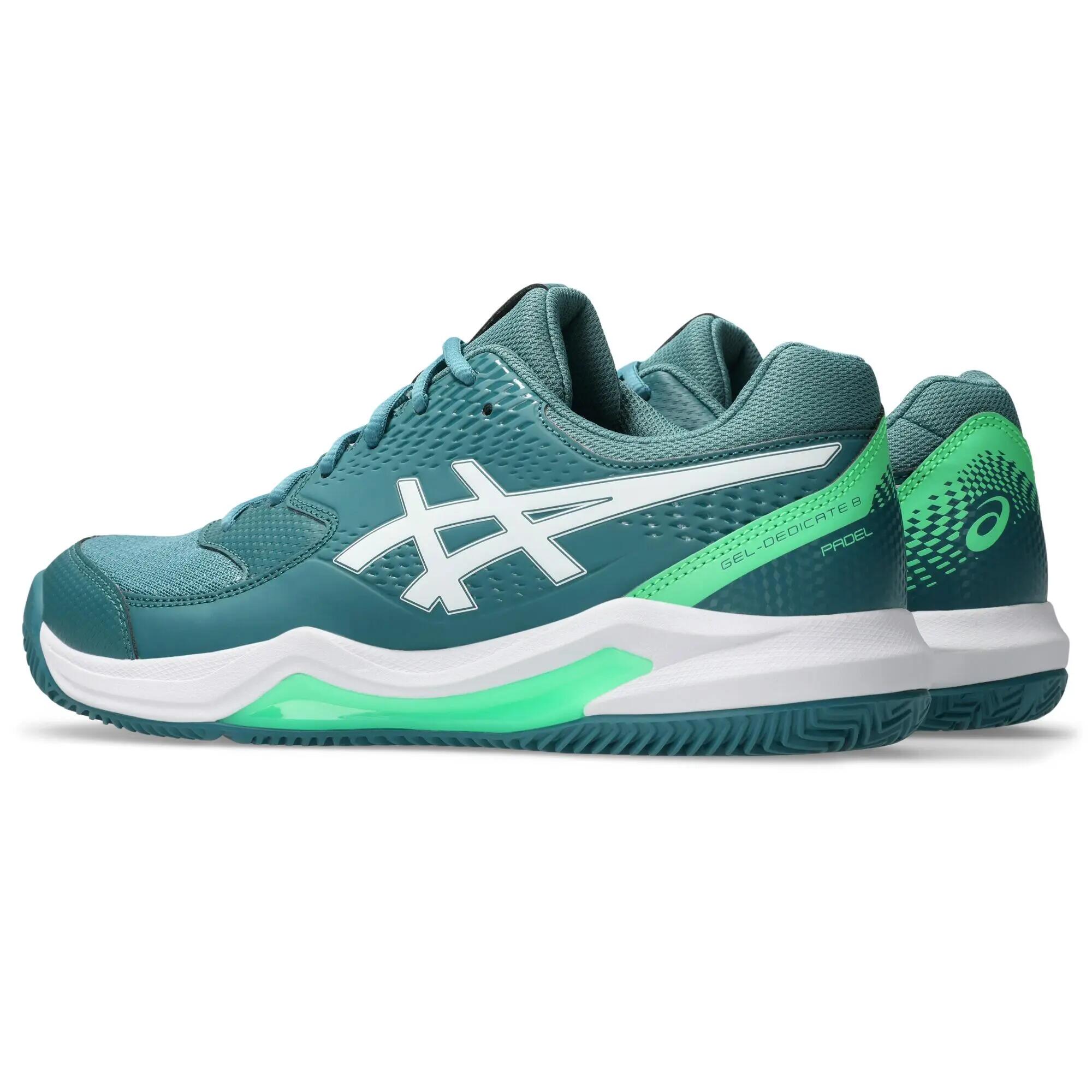 Tenis de pádel para Hombre ASICS Gel-Dedicate 8 - Blanco azul 3/7