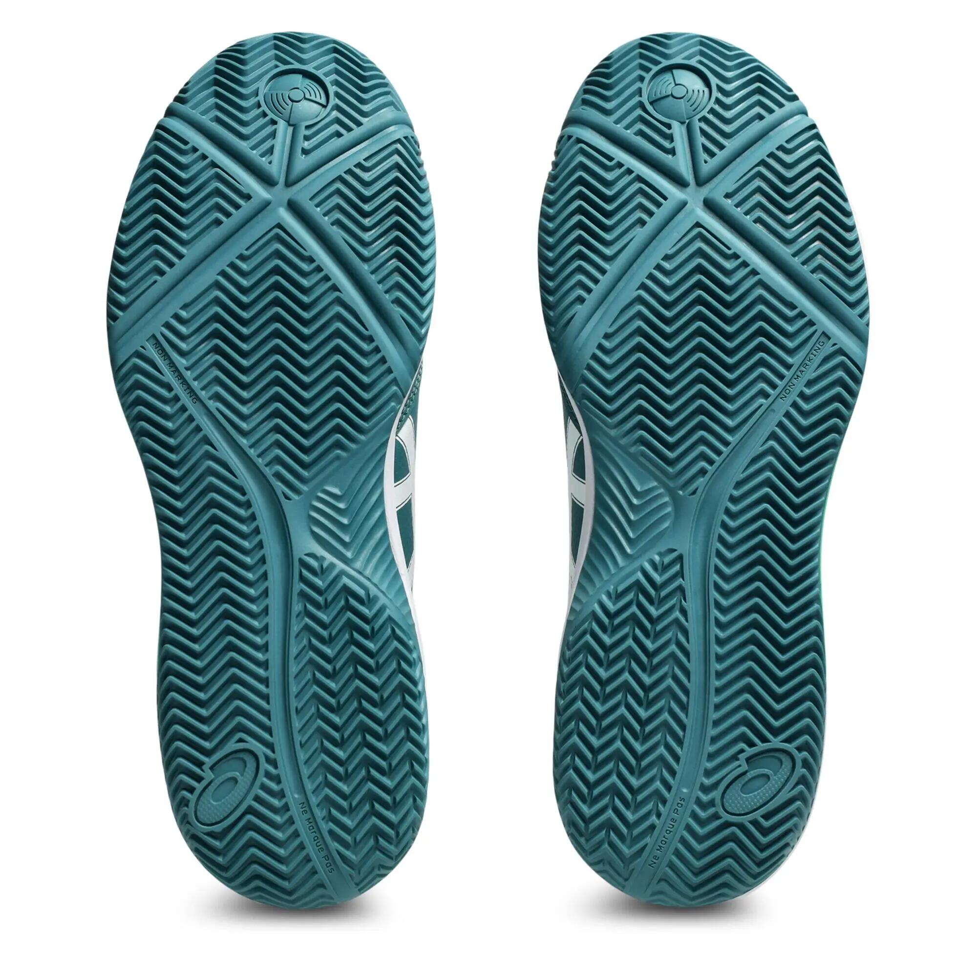 Tenis de pádel para Hombre ASICS Gel-Dedicate 8 - Blanco azul 4/7