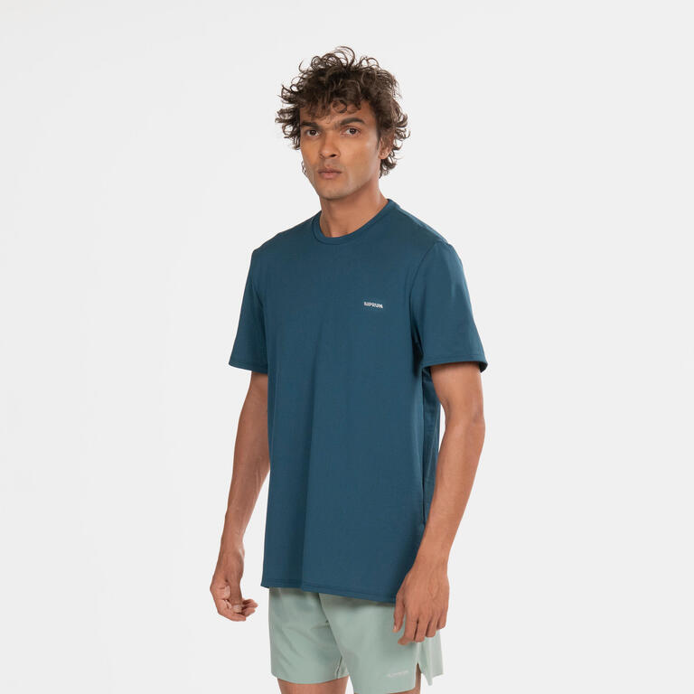 Men's Breathable Running T-shirt KIPRUN Run 500 Dry - Blue