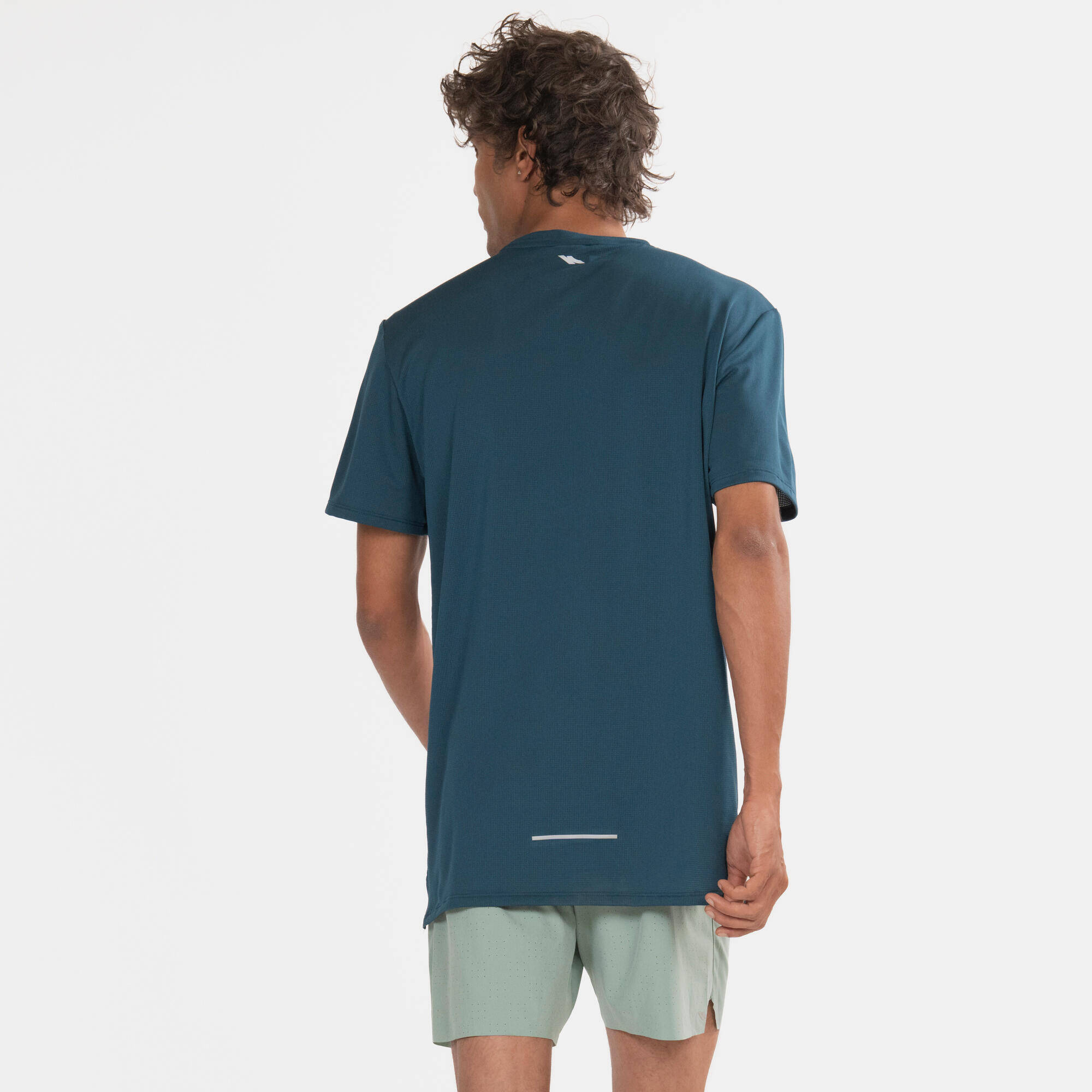 Men's Breathable Running T-shirt KIPRUN Run 500 Dry - Blue -  2