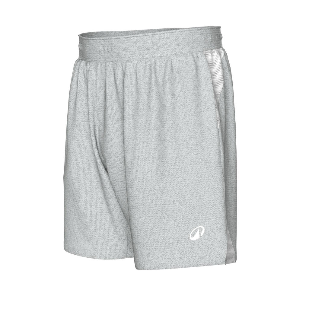 Short de basket avec poches homme femme, 500 gris