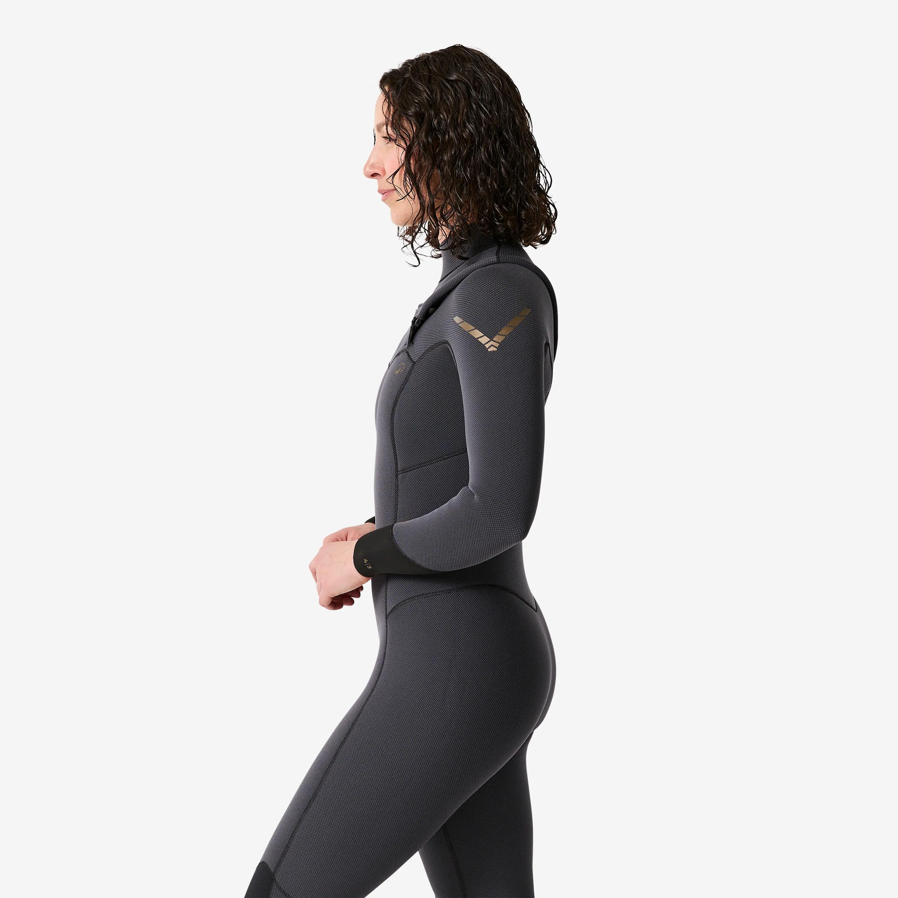 Vestit Integral Surf 900 Dona Gris Cremallera Frontal Cautxú Natural 4/3 mm 4/12