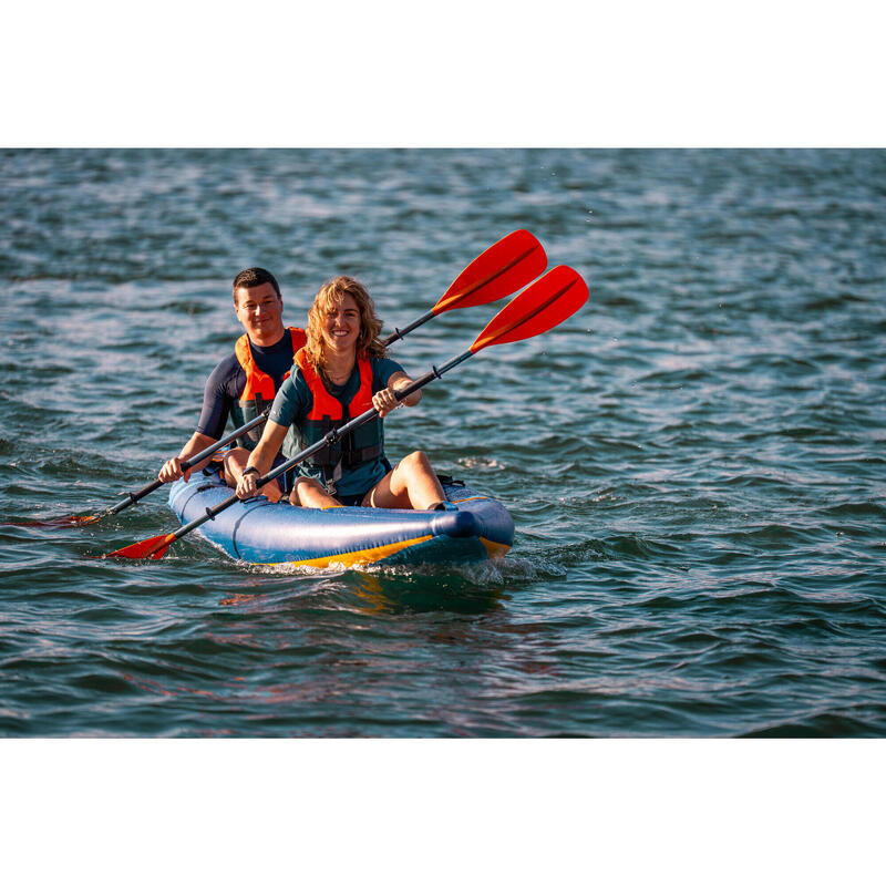 Caiac-canoe gonflabil pentru plimbări 1-2 persoane Tribord 100 Confort