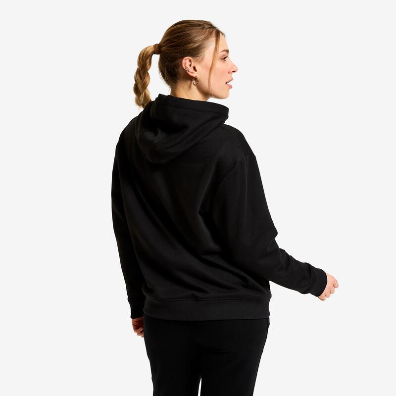 Kadın Kapüşonlu Sweatshirt - Siyah - Essentiel