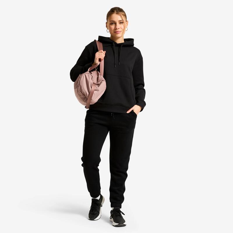 Kadın Kapüşonlu Sweatshirt - Siyah - Essentiel