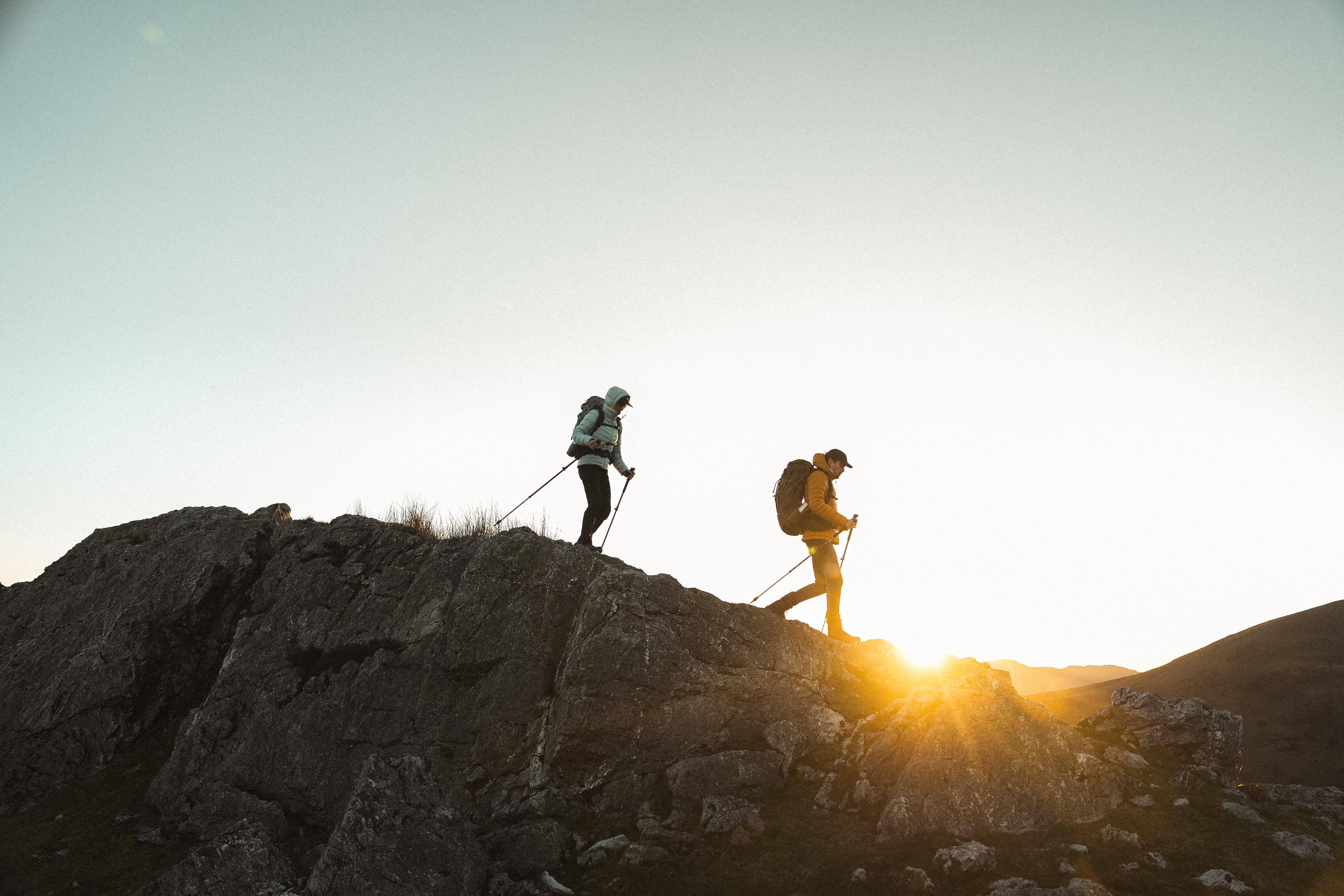 people hiking