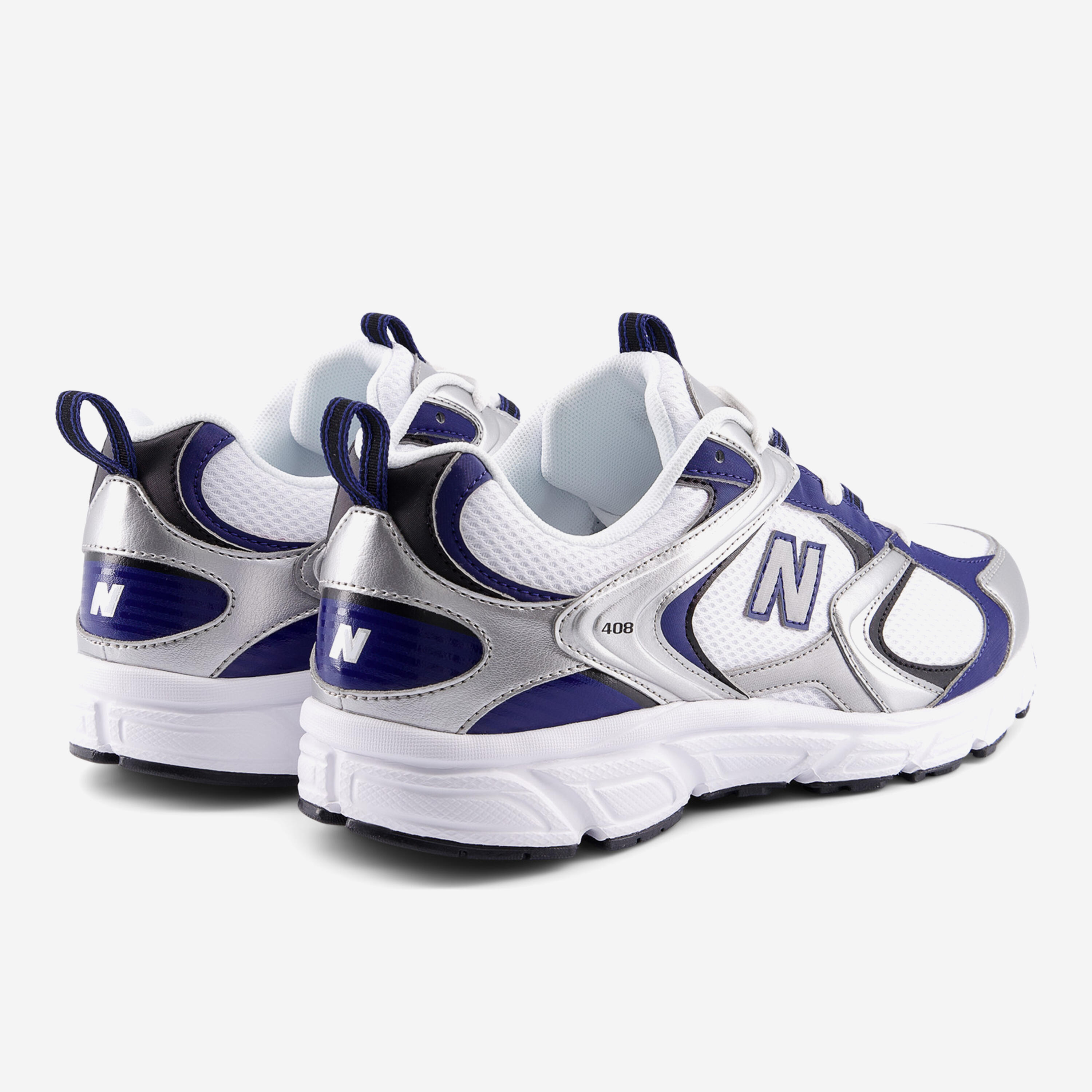 New Balance Fitnessschuhe Sneaker Herren - 408 grau/dunkelblau 5/6