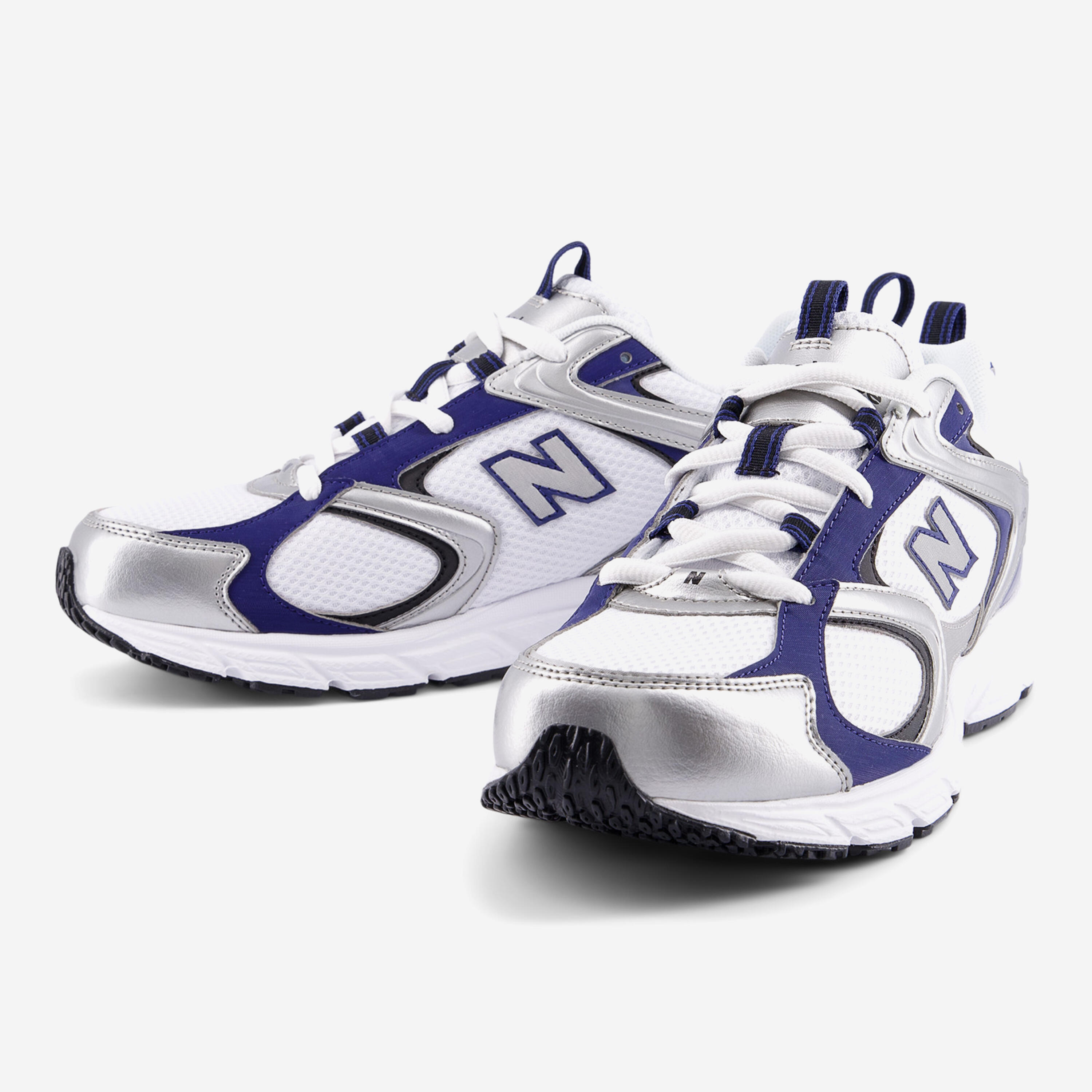 New Balance Fitnessschuhe Sneaker Herren - 408 grau/dunkelblau 4/6