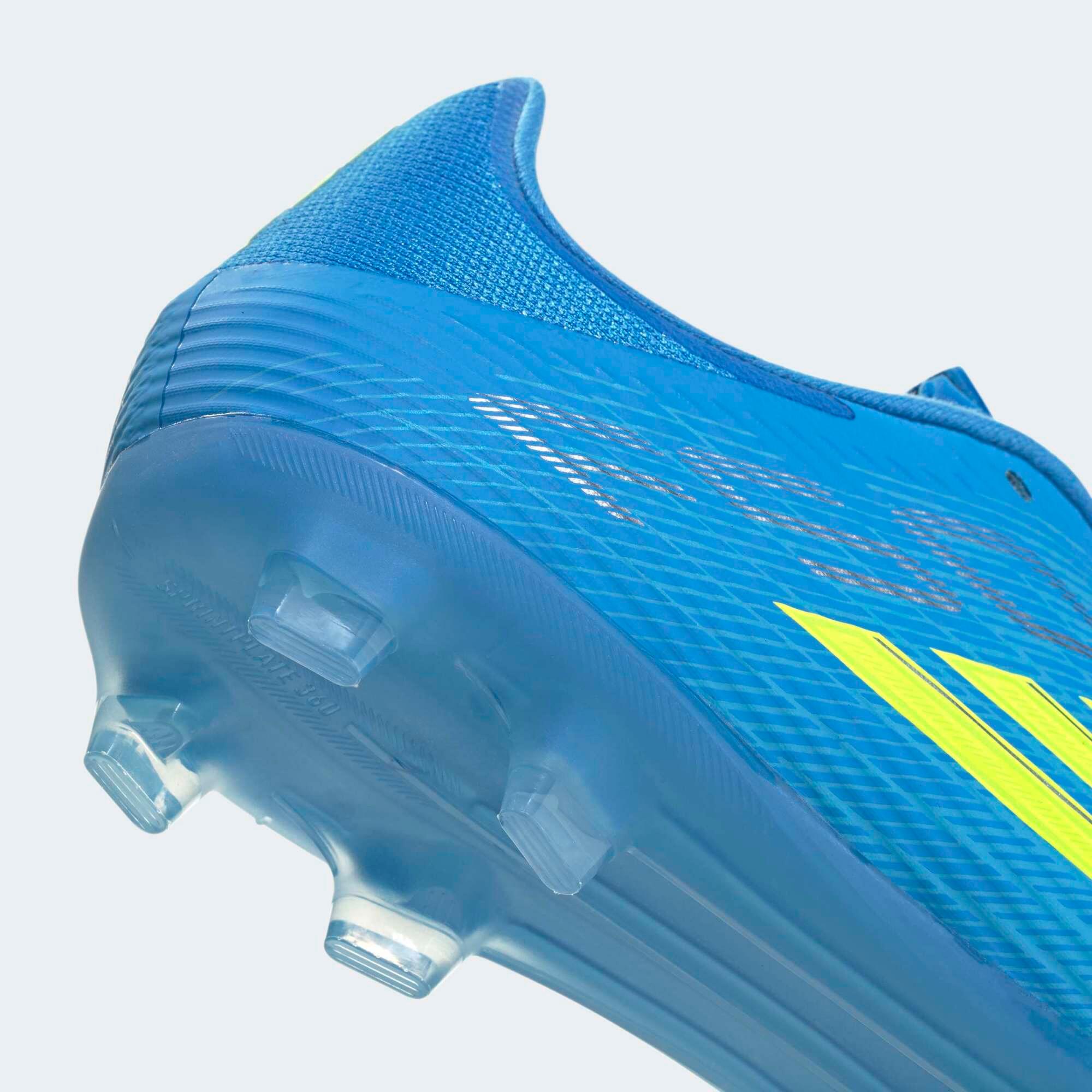 Scarpe calcio adulto ADIDAS F50 League FG/MG azzurre 4/9