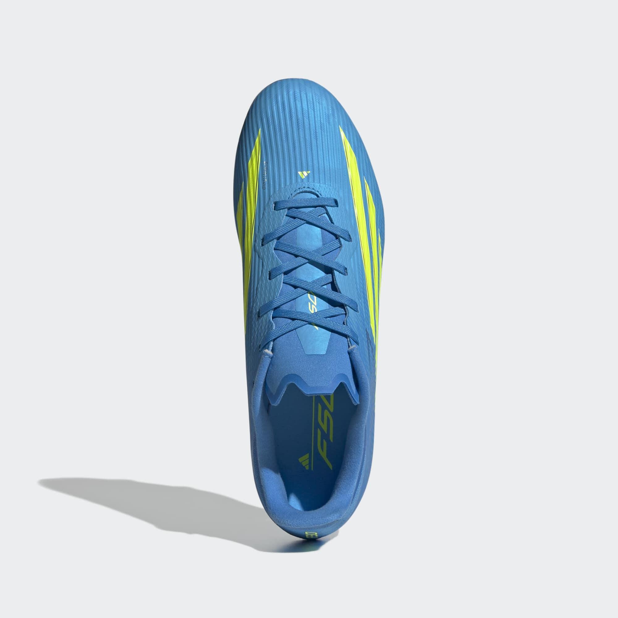 Scarpe calcio adulto ADIDAS F50 League FG/MG azzurre 5/9