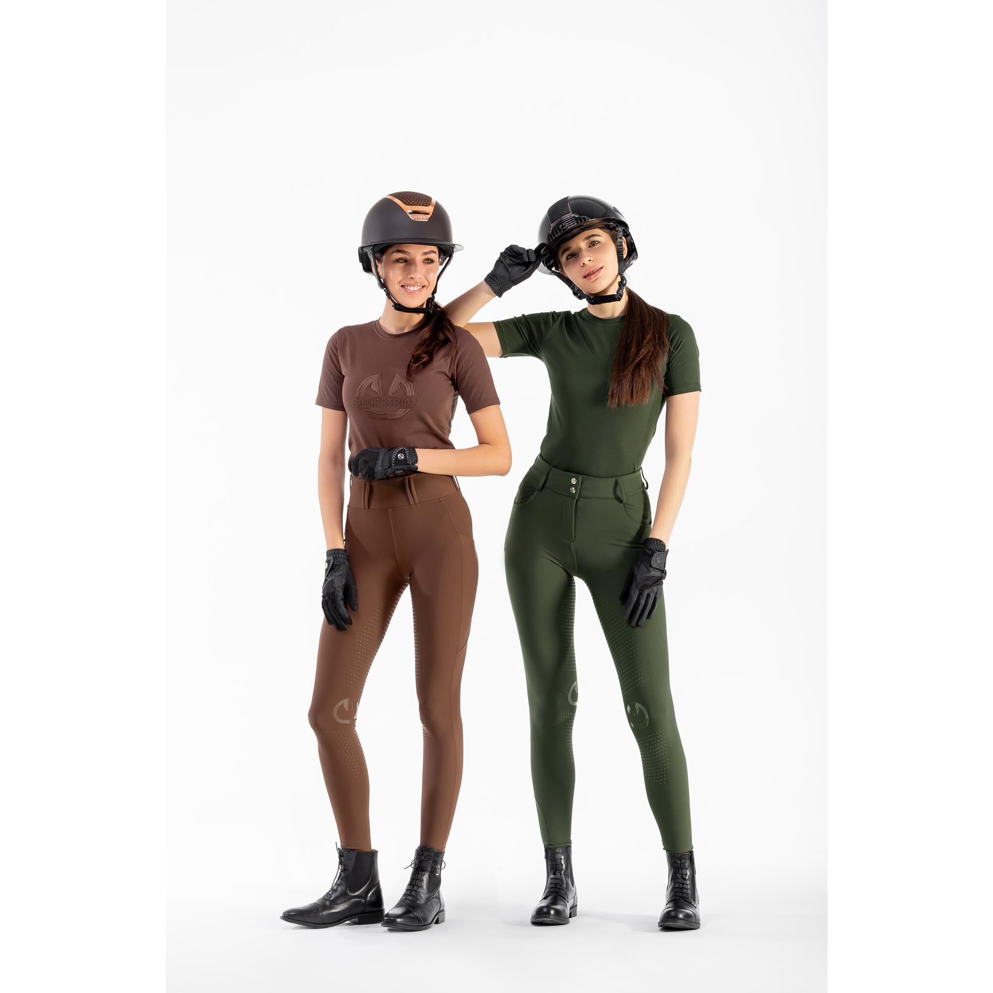 Legginsy jeździeckie letnie damskie Zipline Equus 3/4