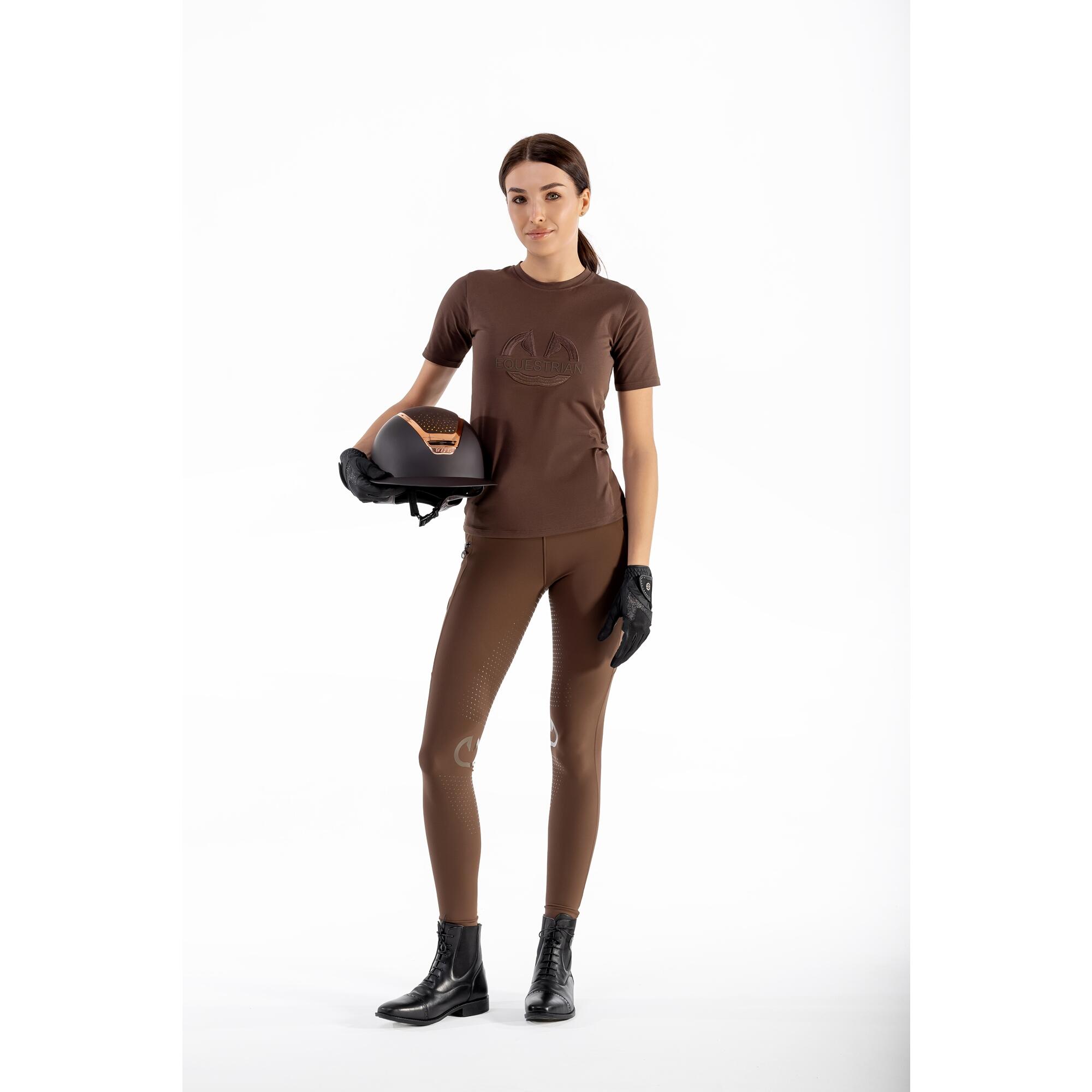 Legginsy jeździeckie letnie damskie Zipline Equus 2/4