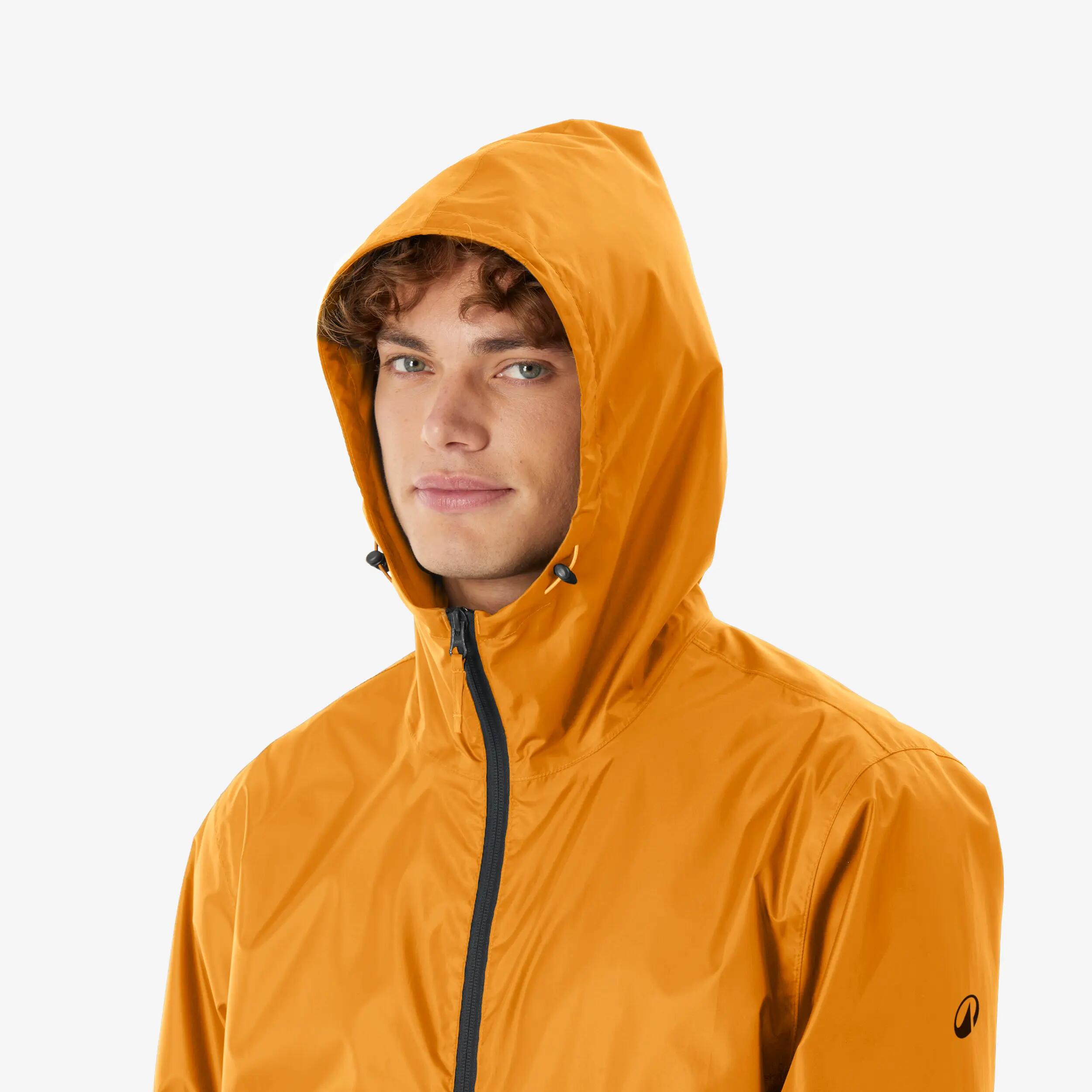 Men’s windproof and waterproof hiking jacket, Raincut Full Zip - Black -  5
