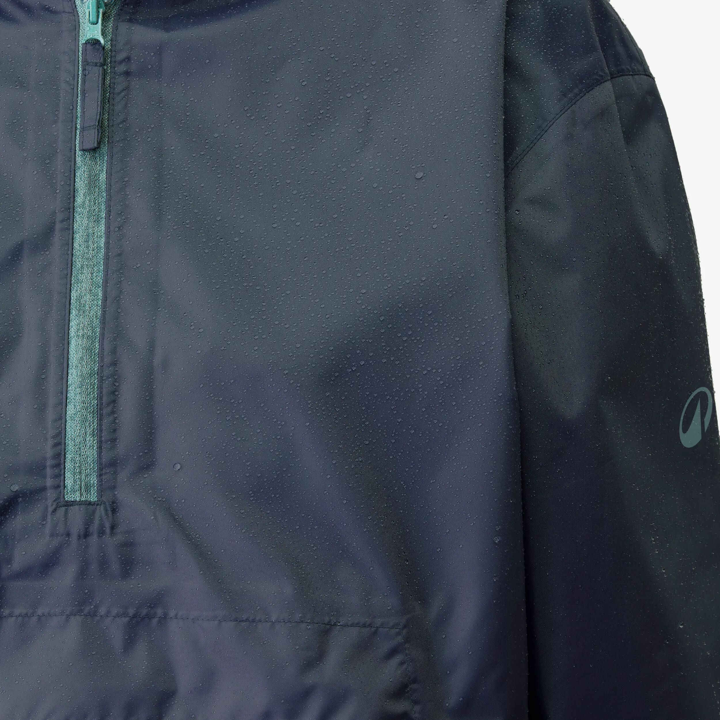 Men’s windproof and waterproof hiking jacket, Raincut 1/2 Zip - Brown -  3