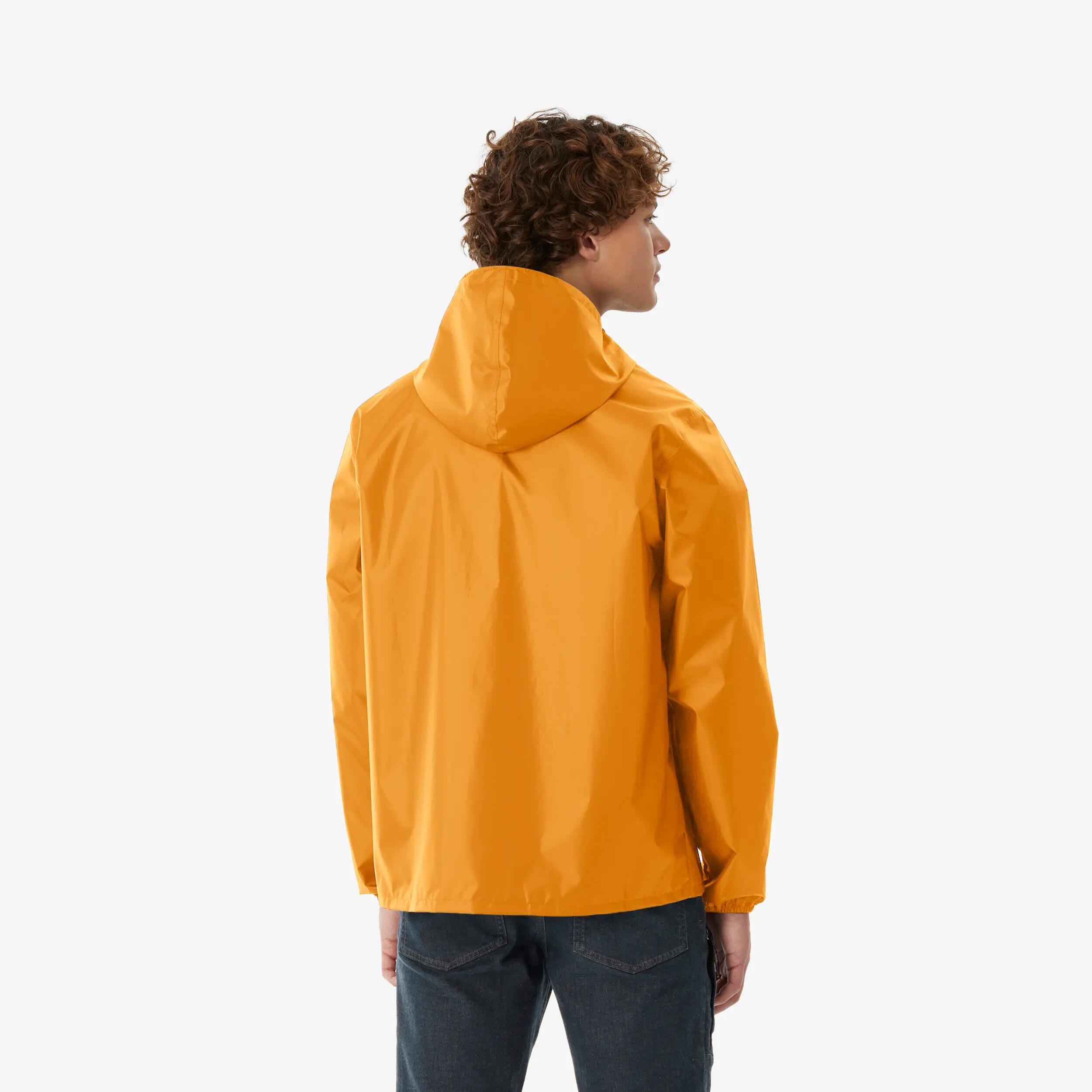 Men’s windproof and waterproof hiking jacket, Raincut Full Zip - Black -  4